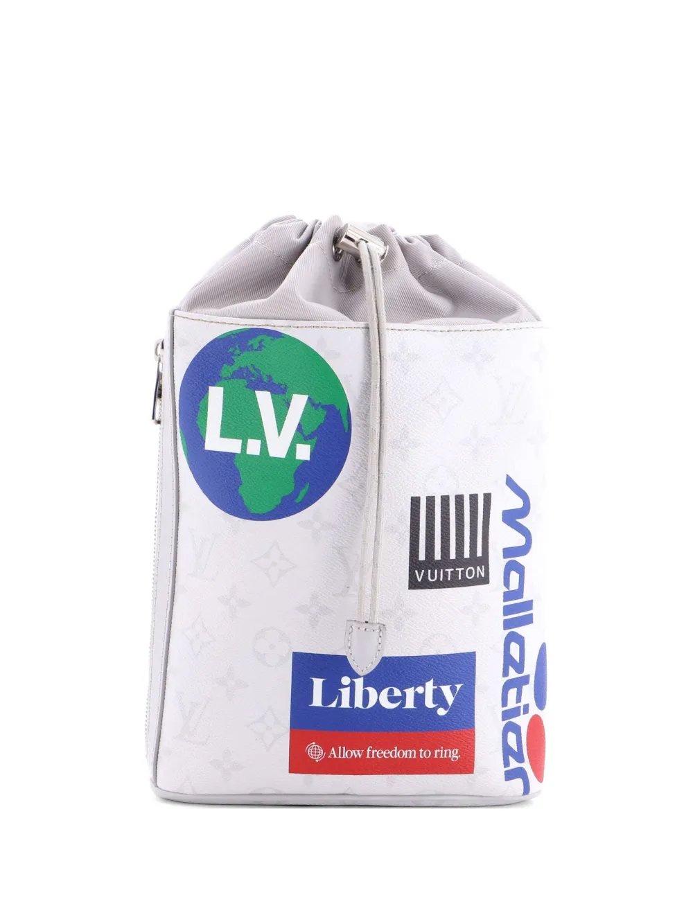 Chalk Sling Bag Limited Edition Logo Story Monogram Canvas crossbody bag