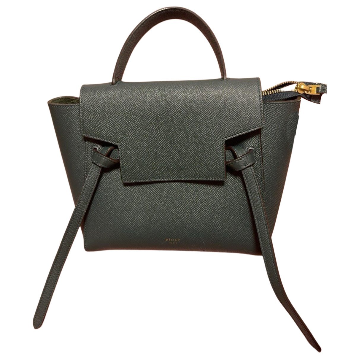 Belt leather handbag