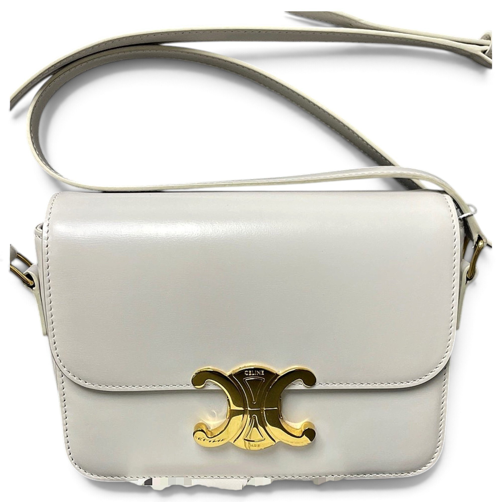 Triomphe leather handbag