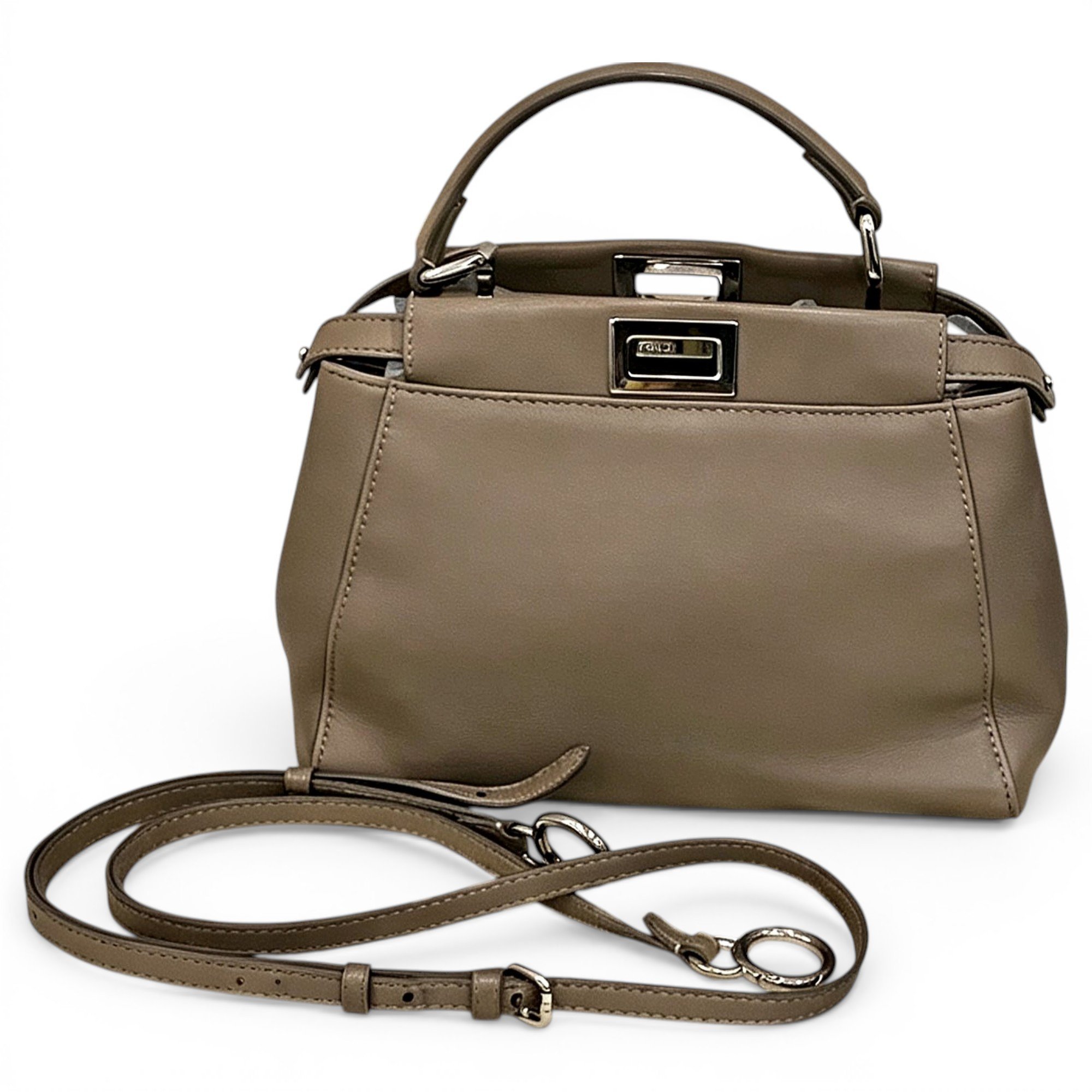 Peekaboo leather handbag