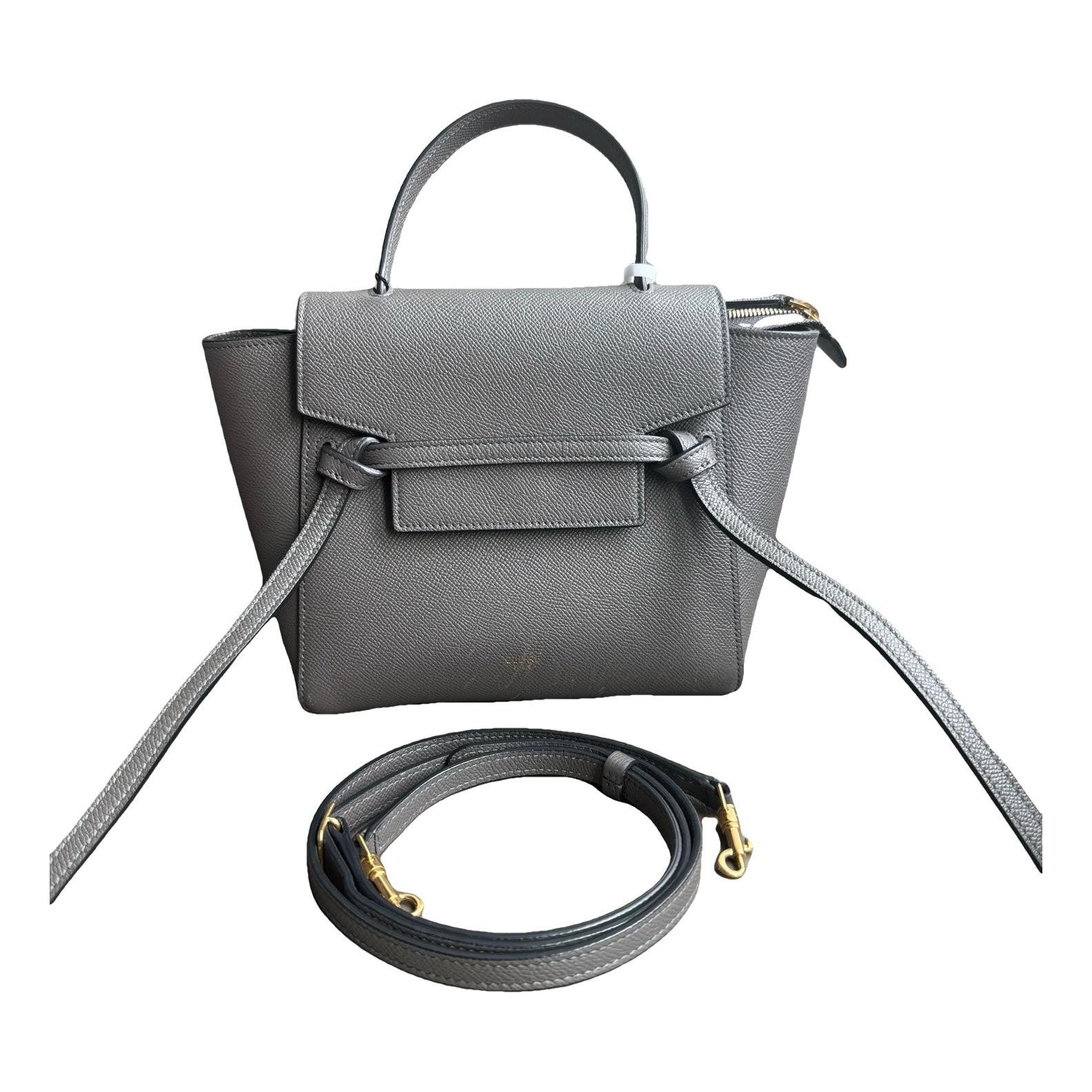 Belt leather handbag