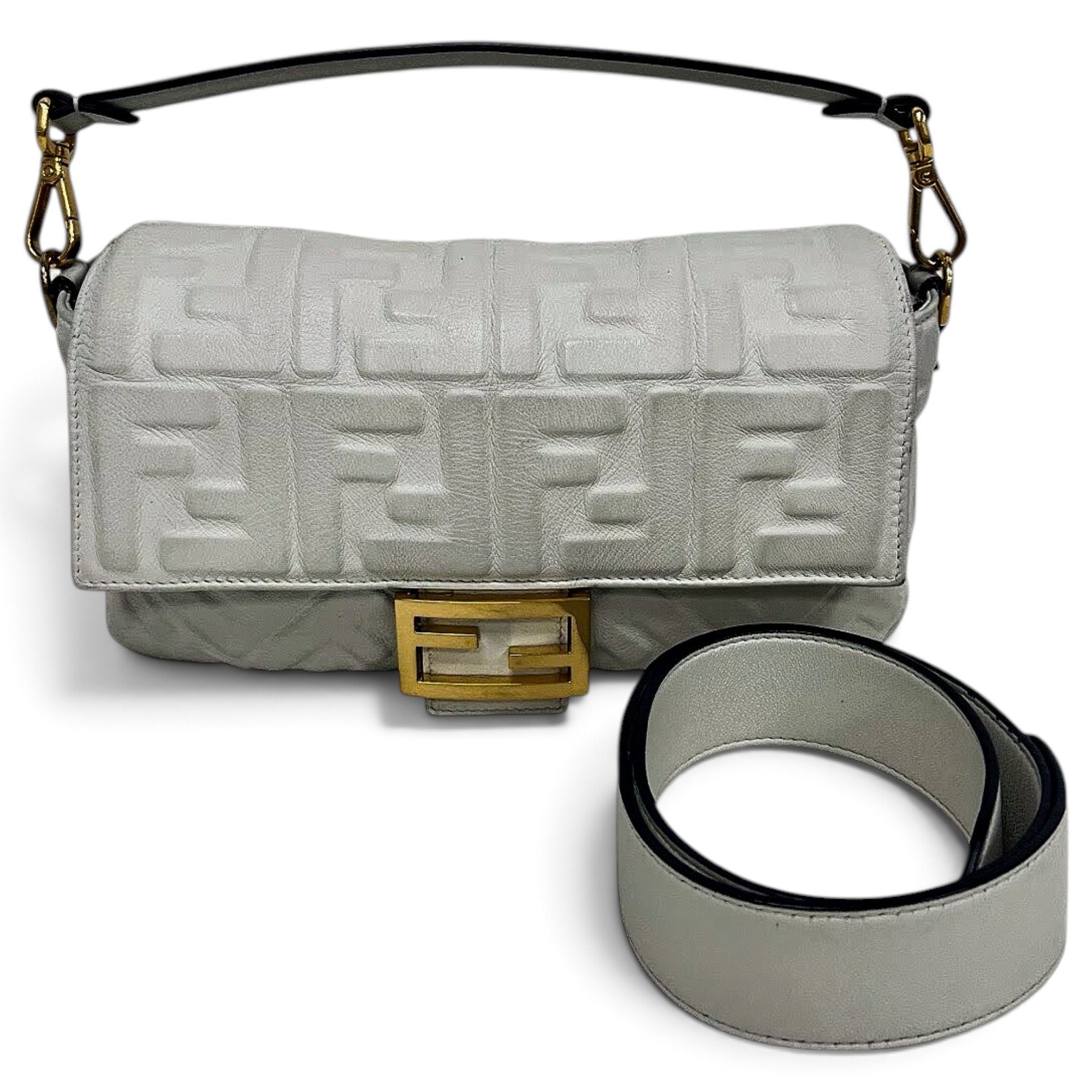 Baguette leather handbag