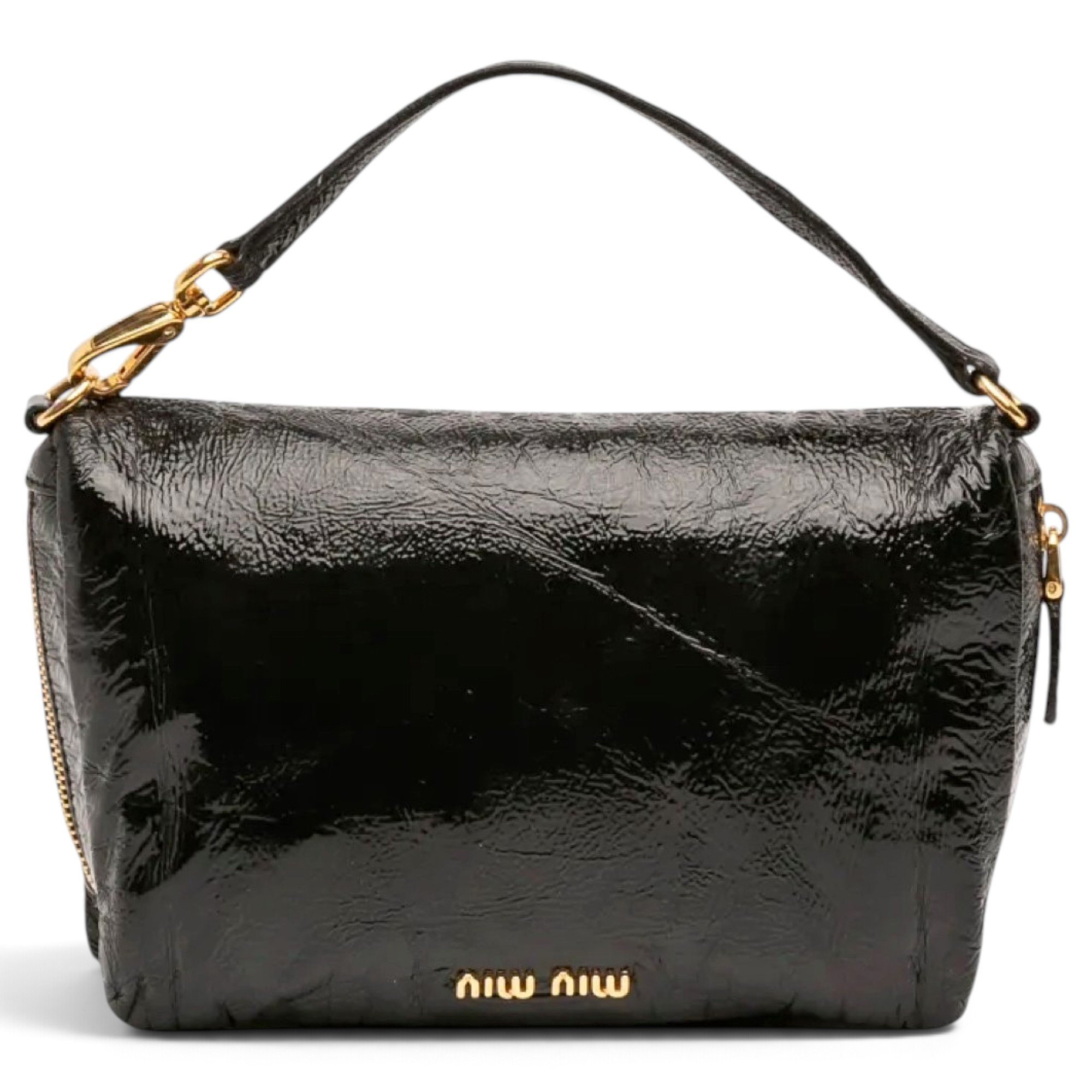 Miu Spirit patent leather handbag