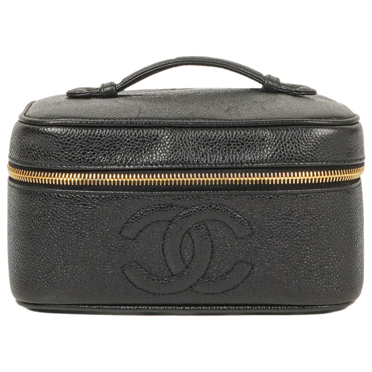 Vanity leather handbag