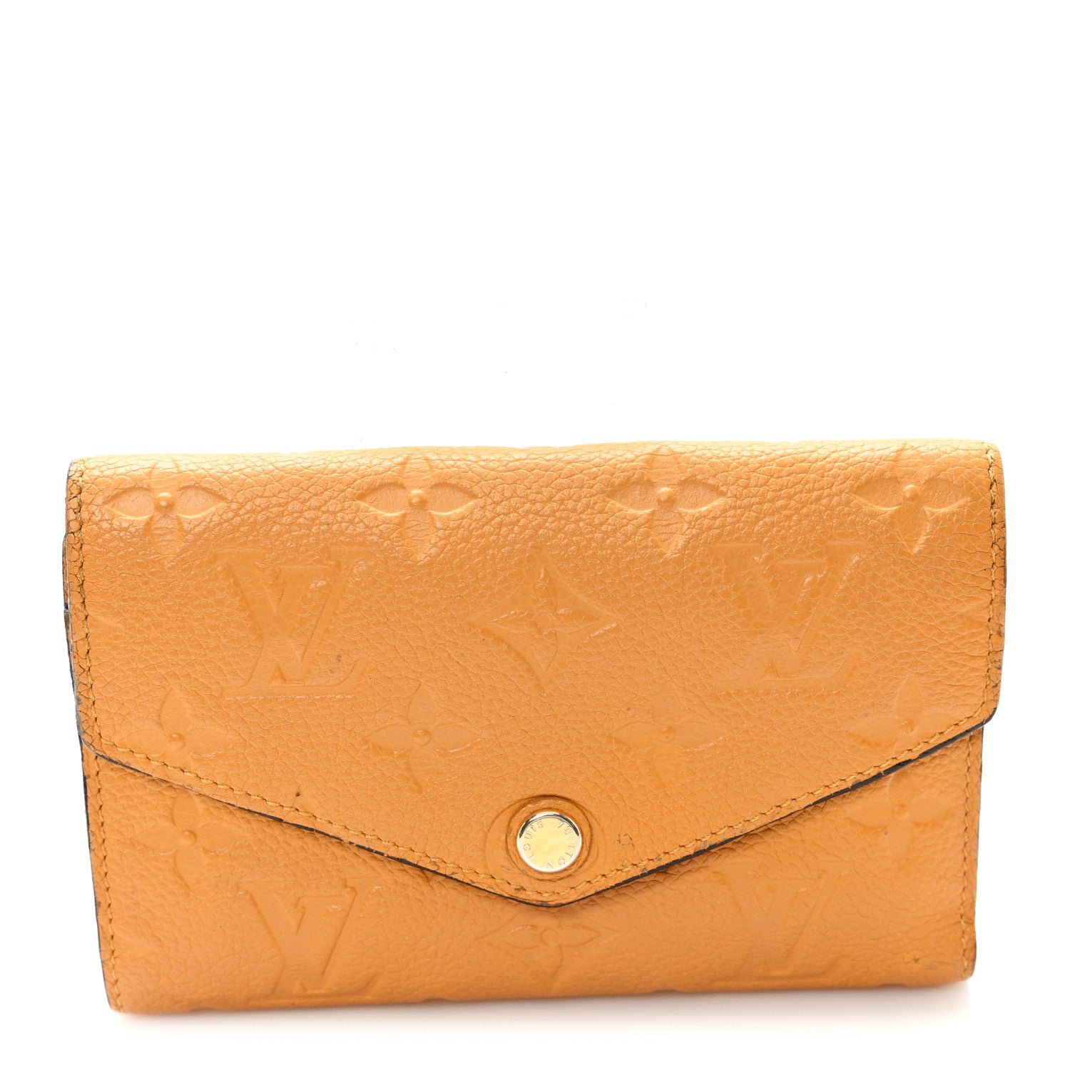 Louis Vuitton Empreinte Compact Curieuse Wallet Safran