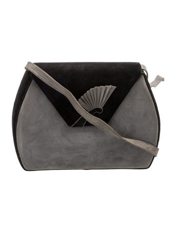 Bally Suede Flap Crossbody Bag