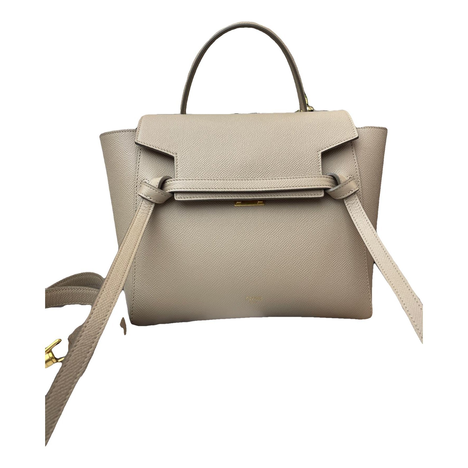 Belt leather handbag