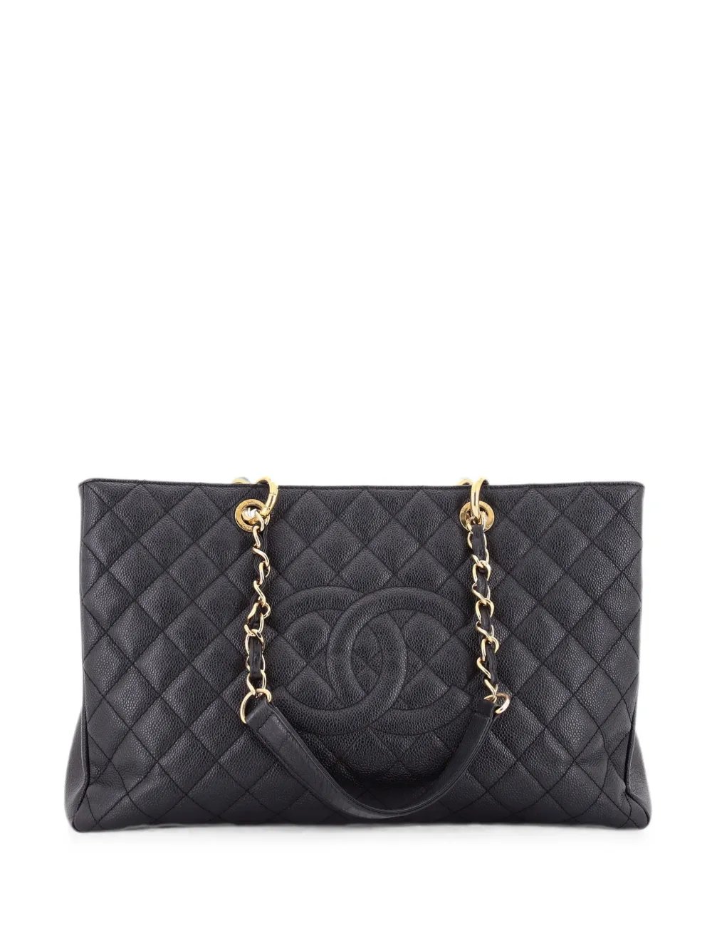 Grand Shopping Quilted Caviar XL tote bag