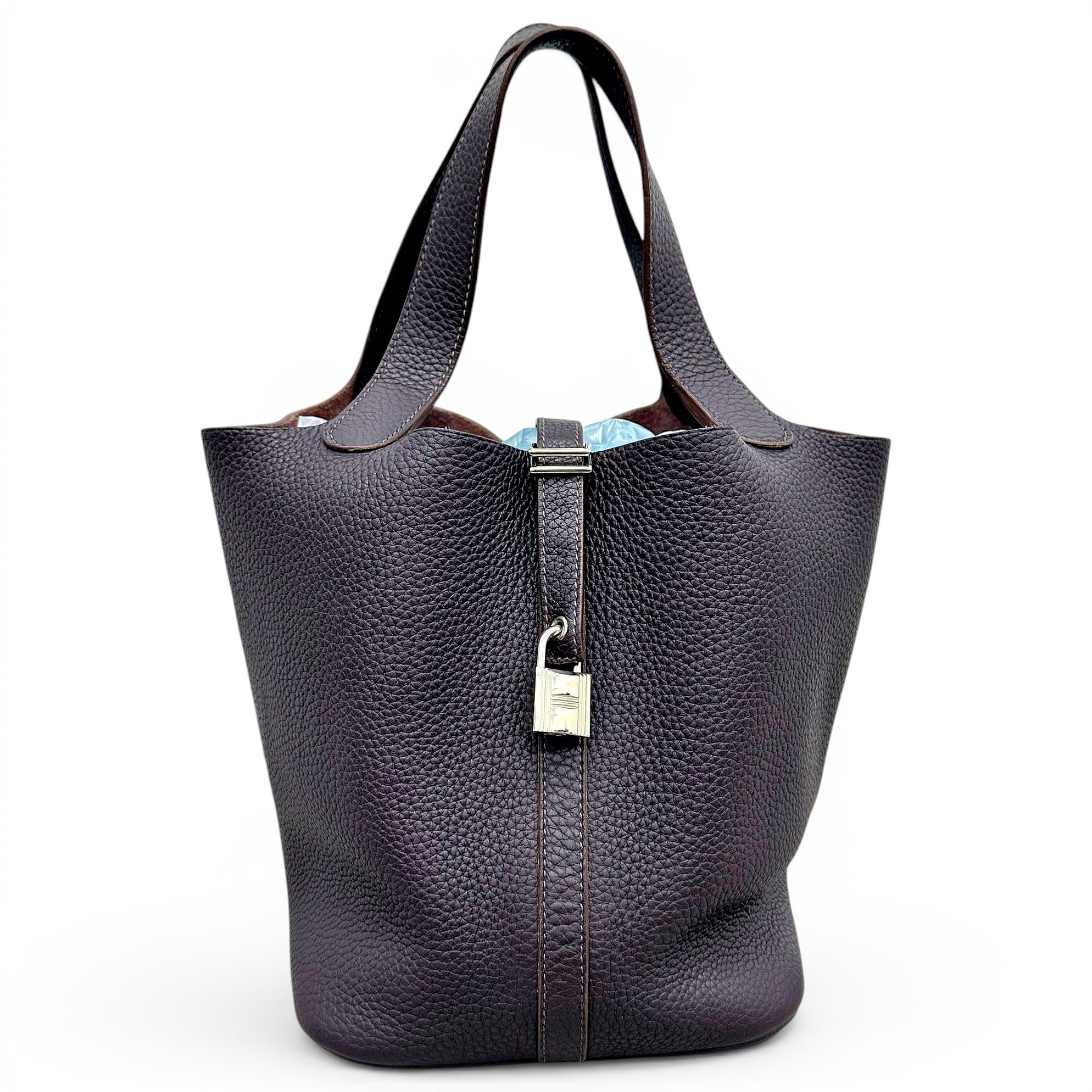 Picotin leather handbag