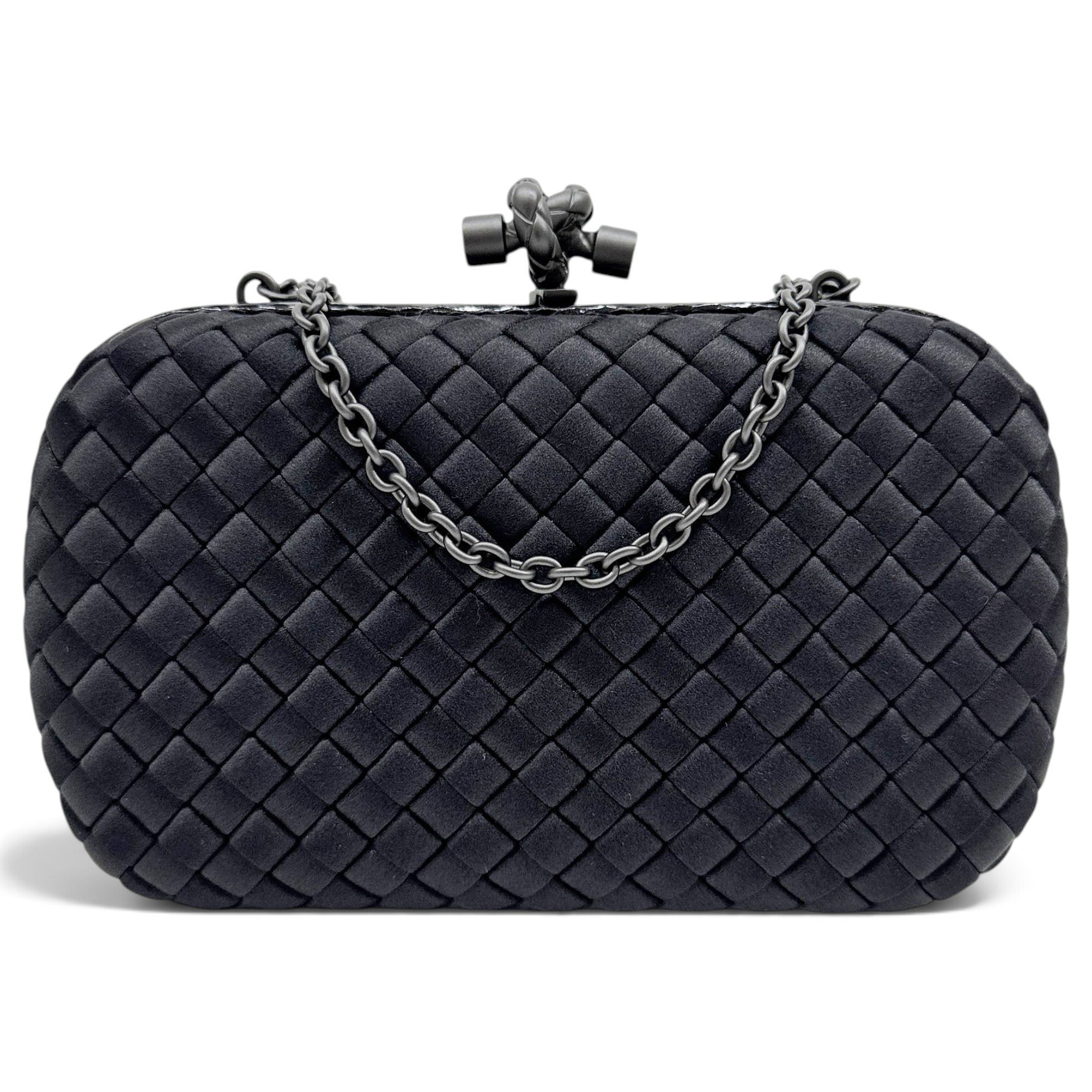 Pochette Knot silk handbag