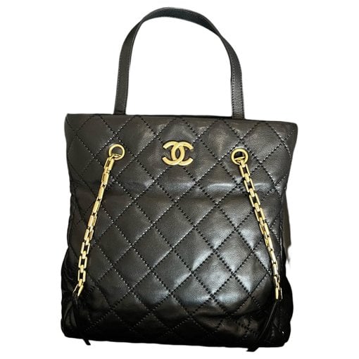 Leather tote