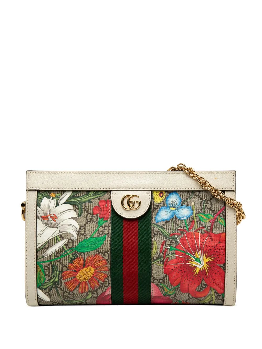 2000-2015 Small GG Supreme Flora Web Ophidia Chain crossbody bag