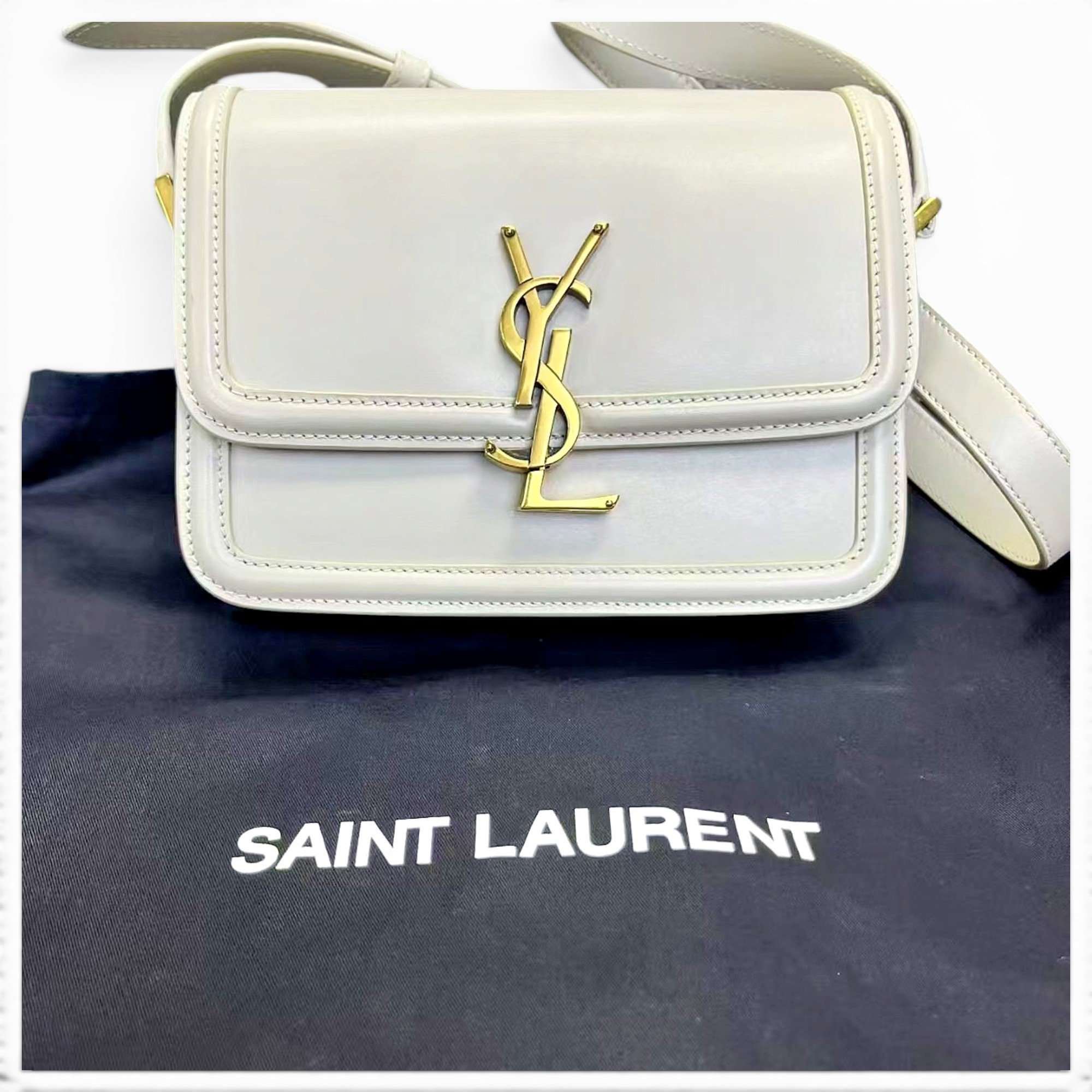 Solférino leather handbag