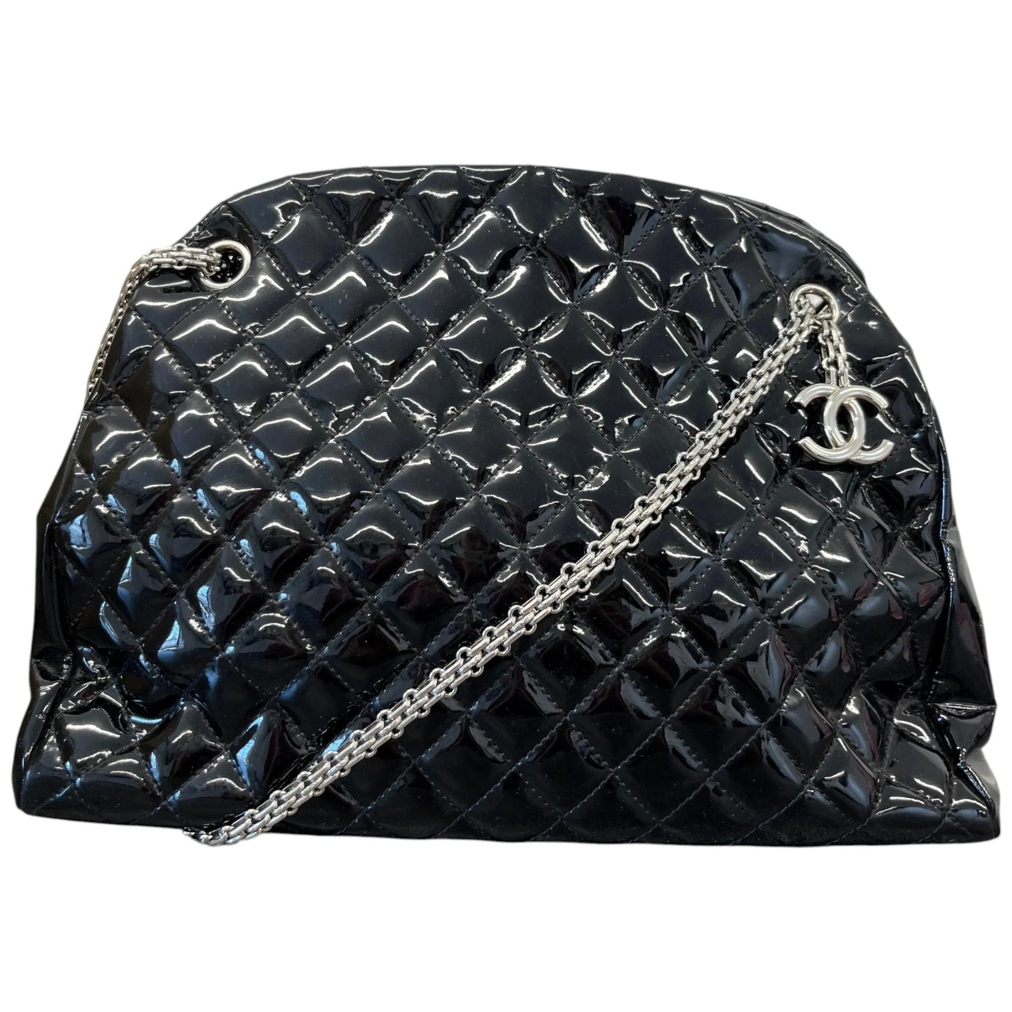 Patent leather handbag