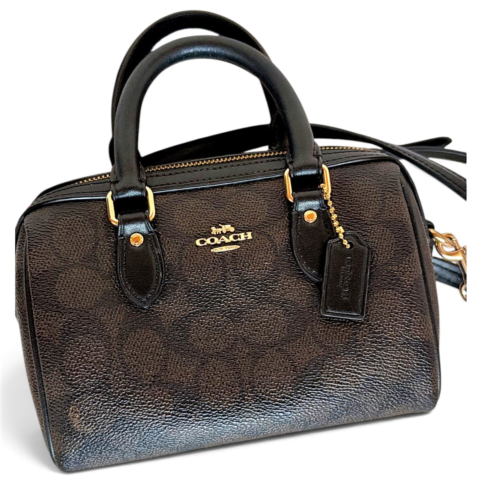 Coach Leather bowling bag