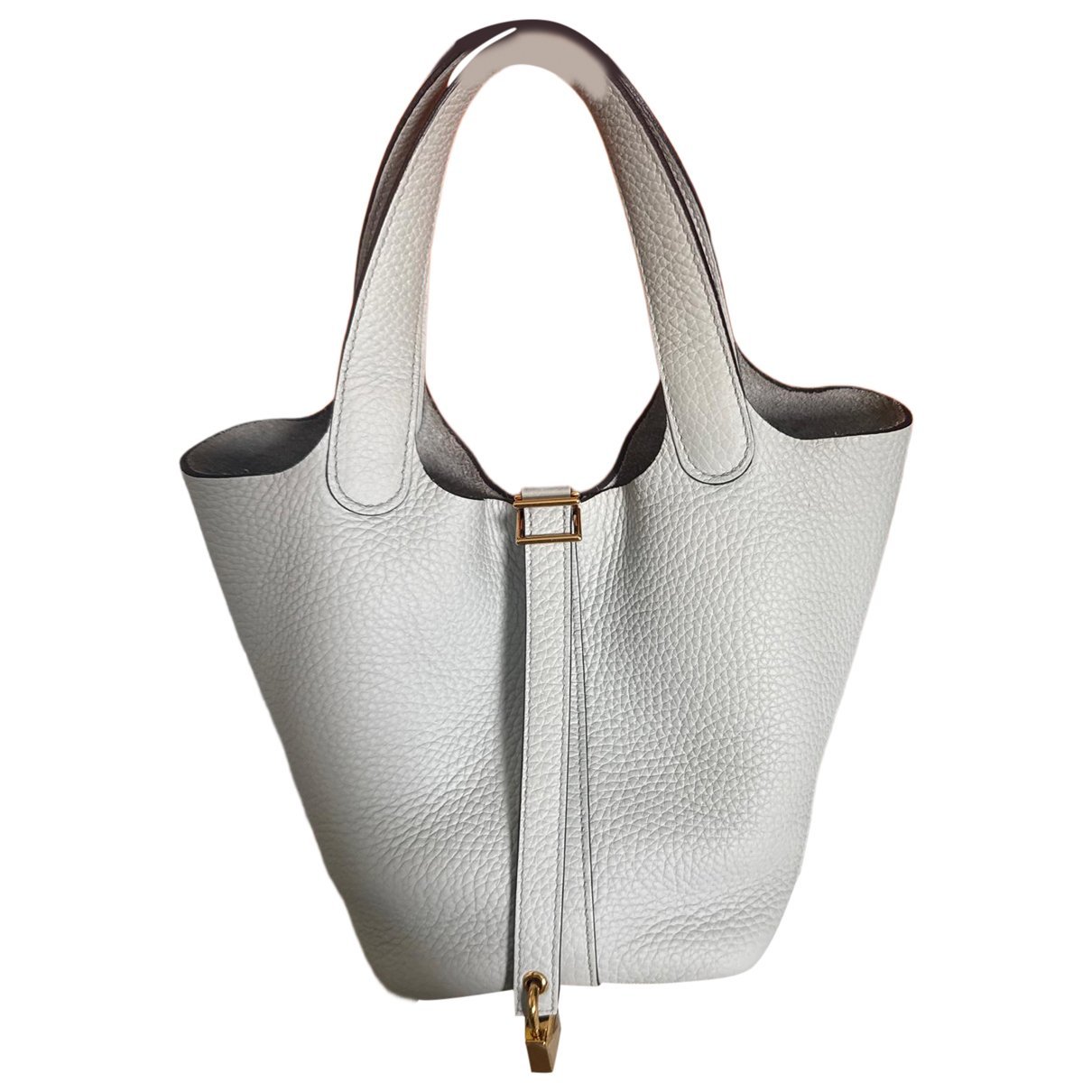 Picotin leather tote