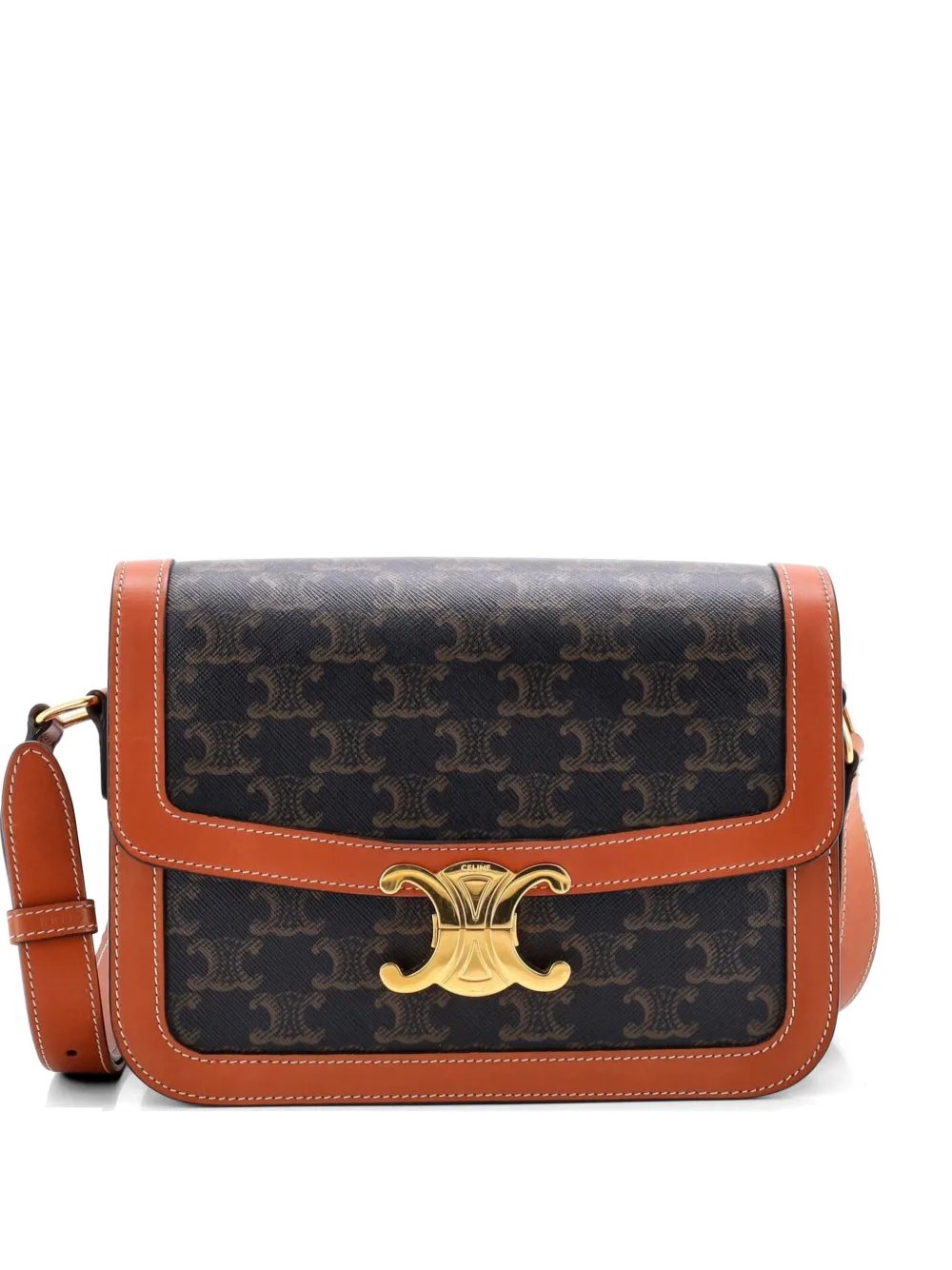 Triomphe Triomphe Coated Canvas Medium shoulder bag
