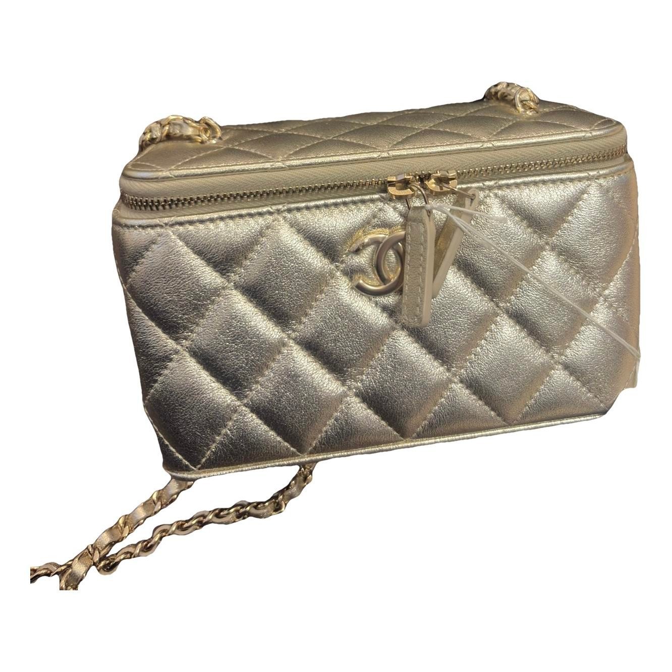 Vanity leather handbag