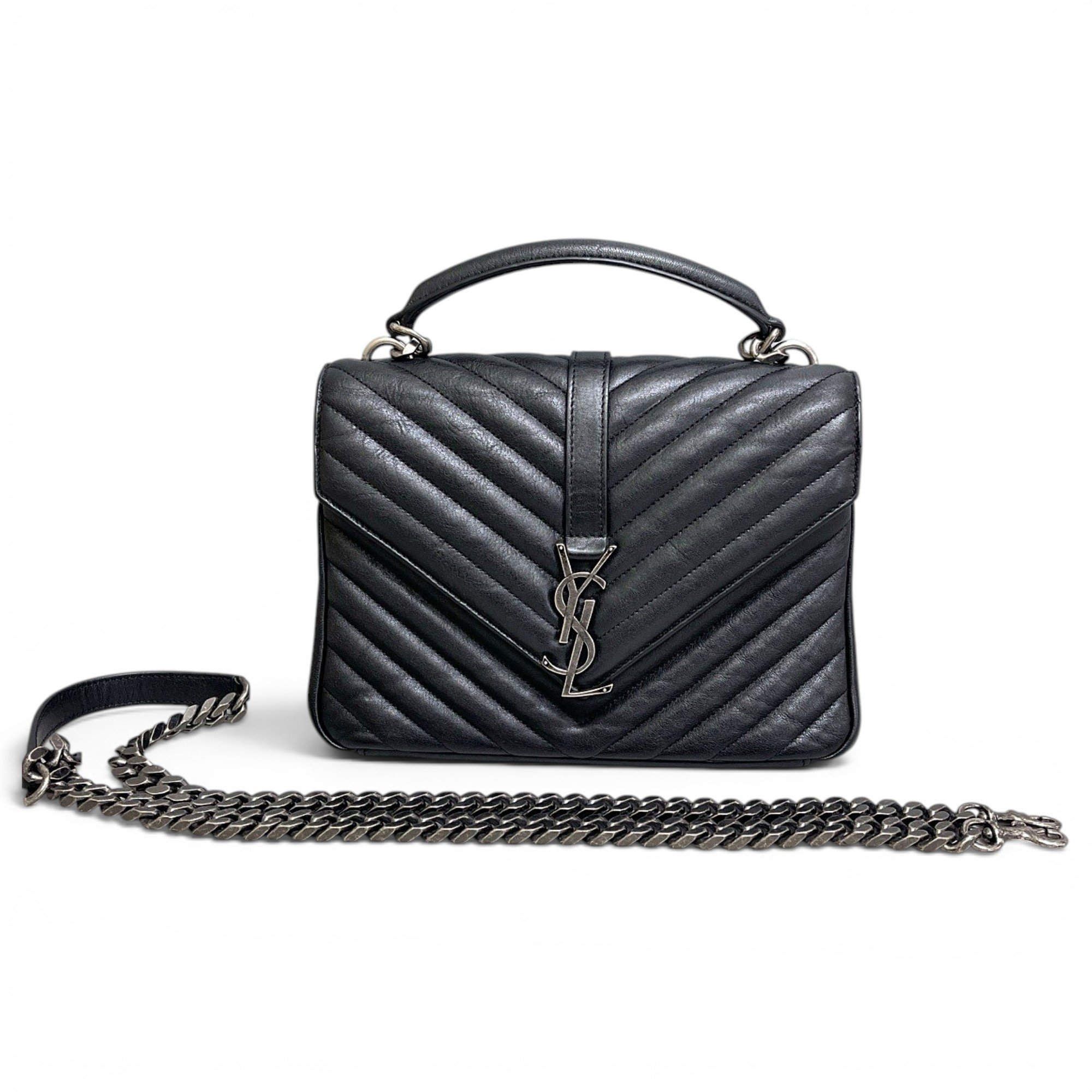 Collége monogramme leather handbag