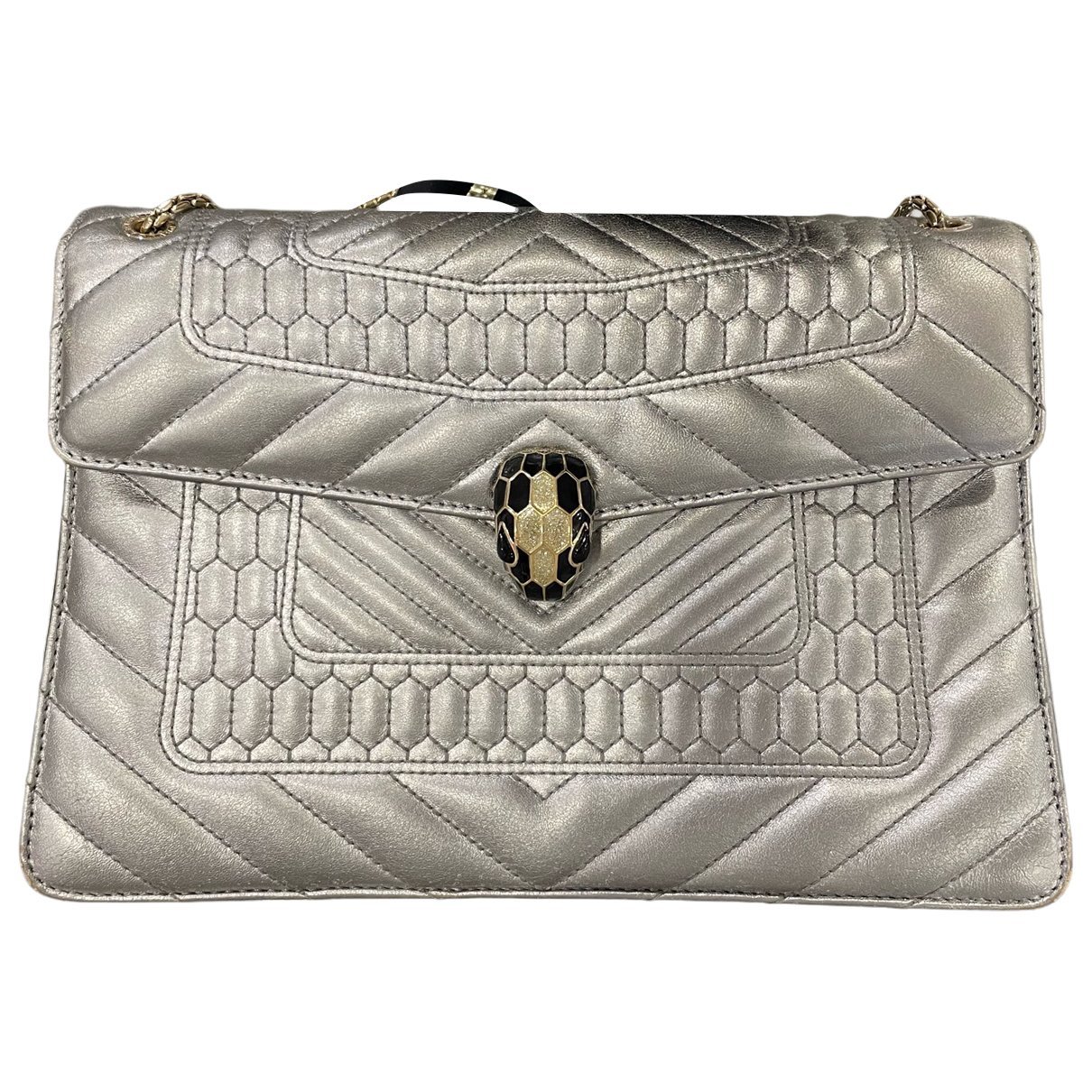 Serpenti leather handbag