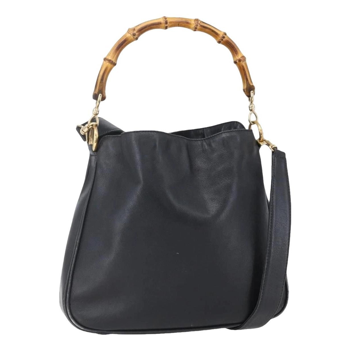 Bamboo leather handbag