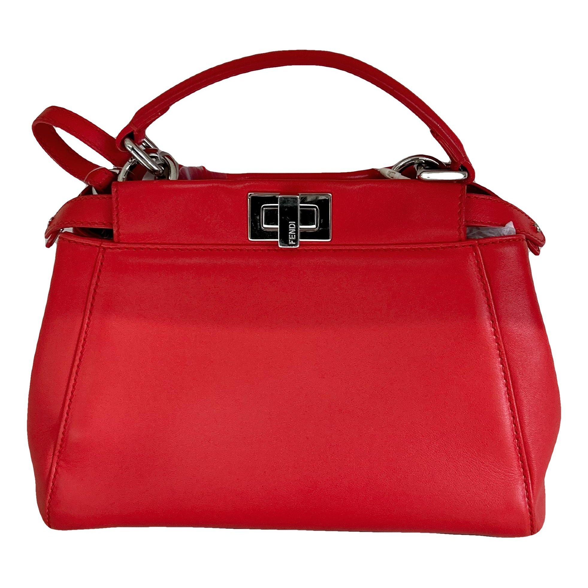 Peekaboo leather handbag