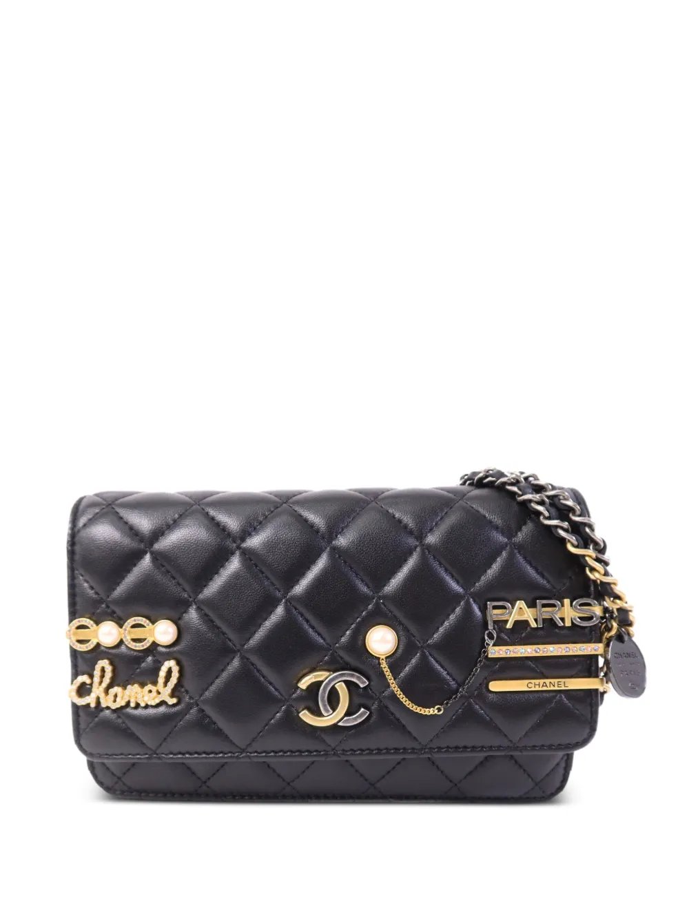 CC turn-lock shoulder bag