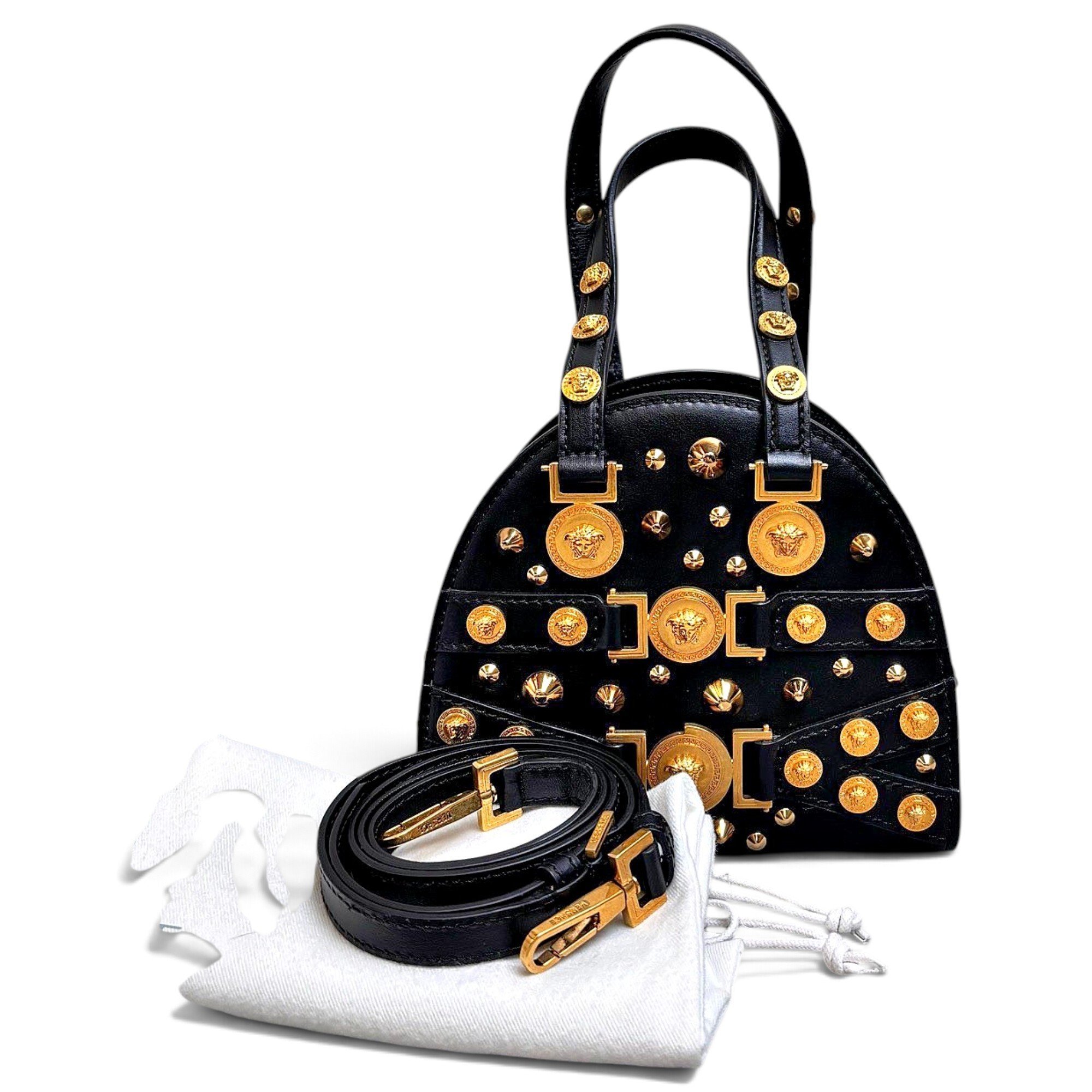 La Medusa leather handbag
