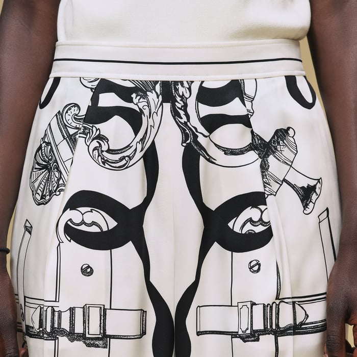 Blanc Nacre "Ferronnerie Remix" Pants