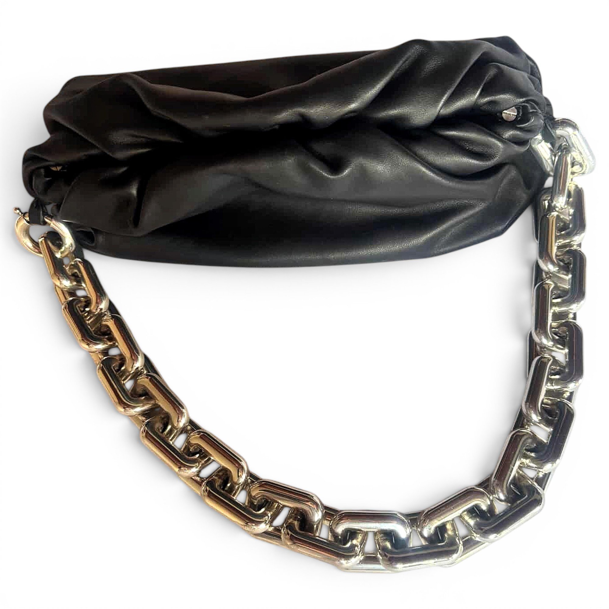 Chain Pouch leather handbag