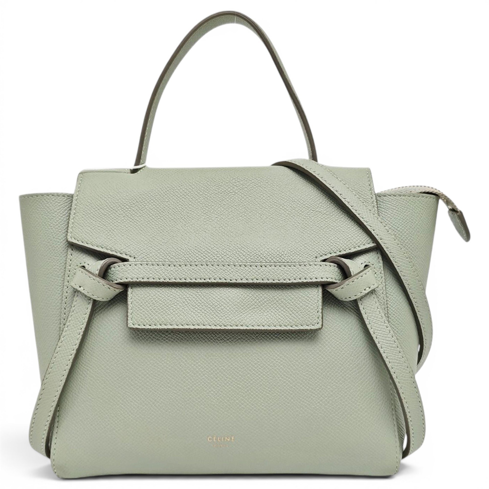 Belt leather handbag
