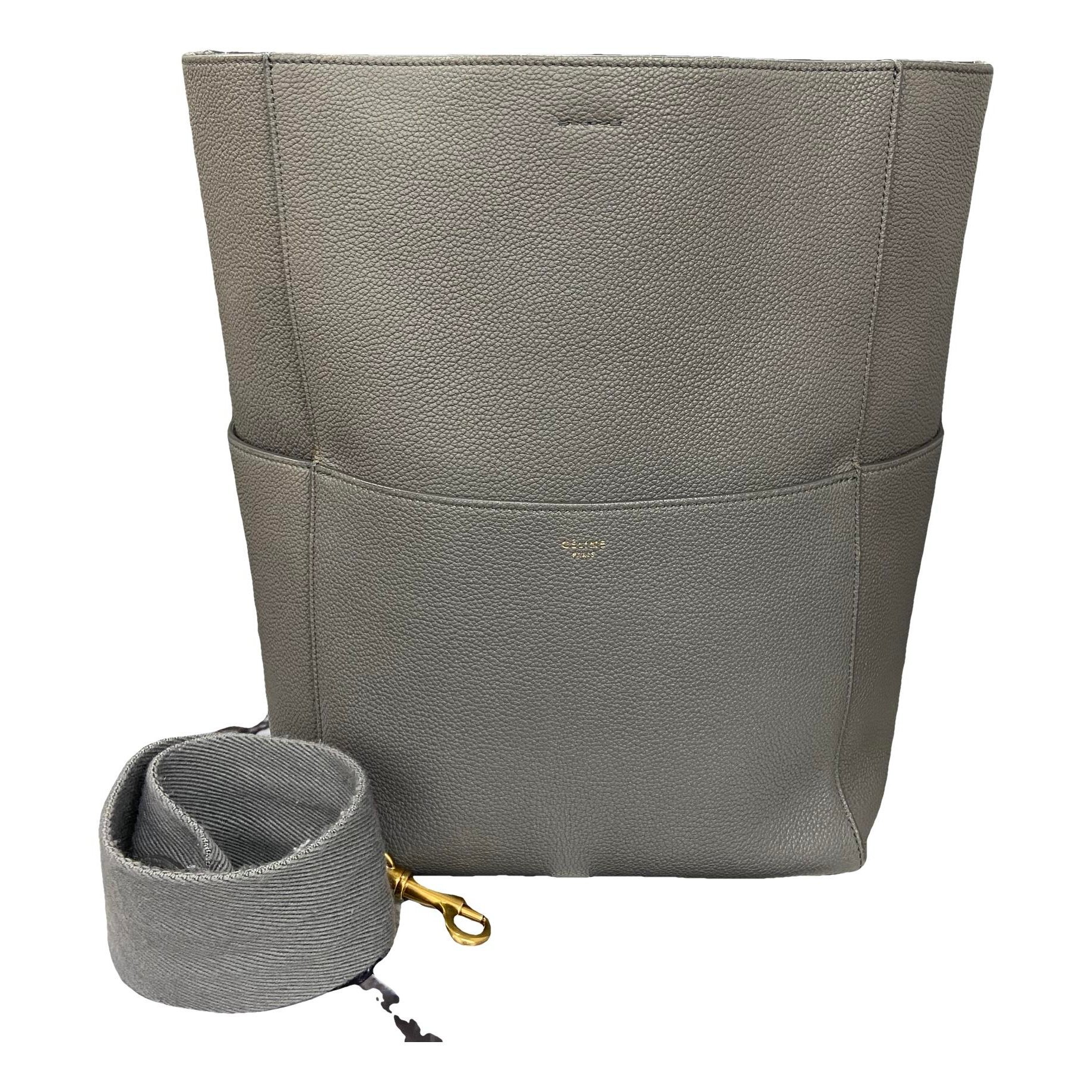 Seau Sangle leather handbag
