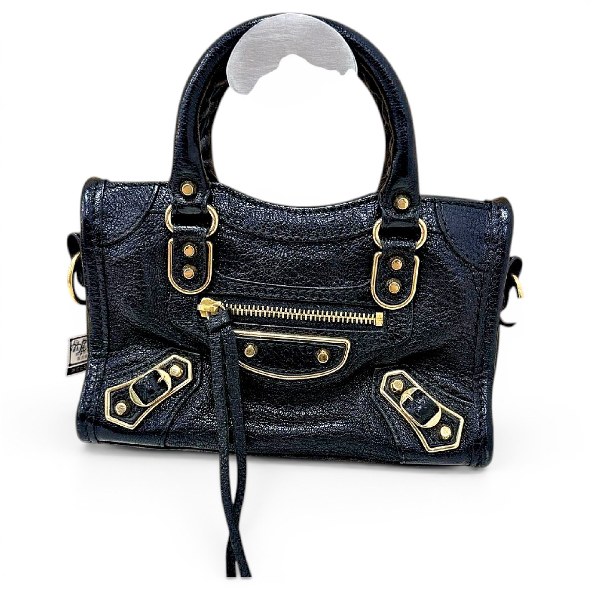 Classic Metalic leather handbag