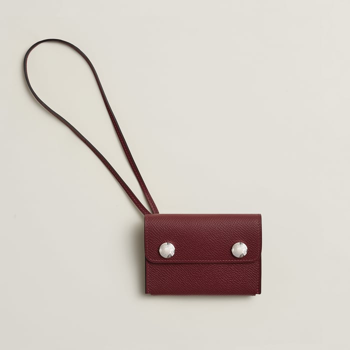 Rouge H Hermèsnap Card Holder