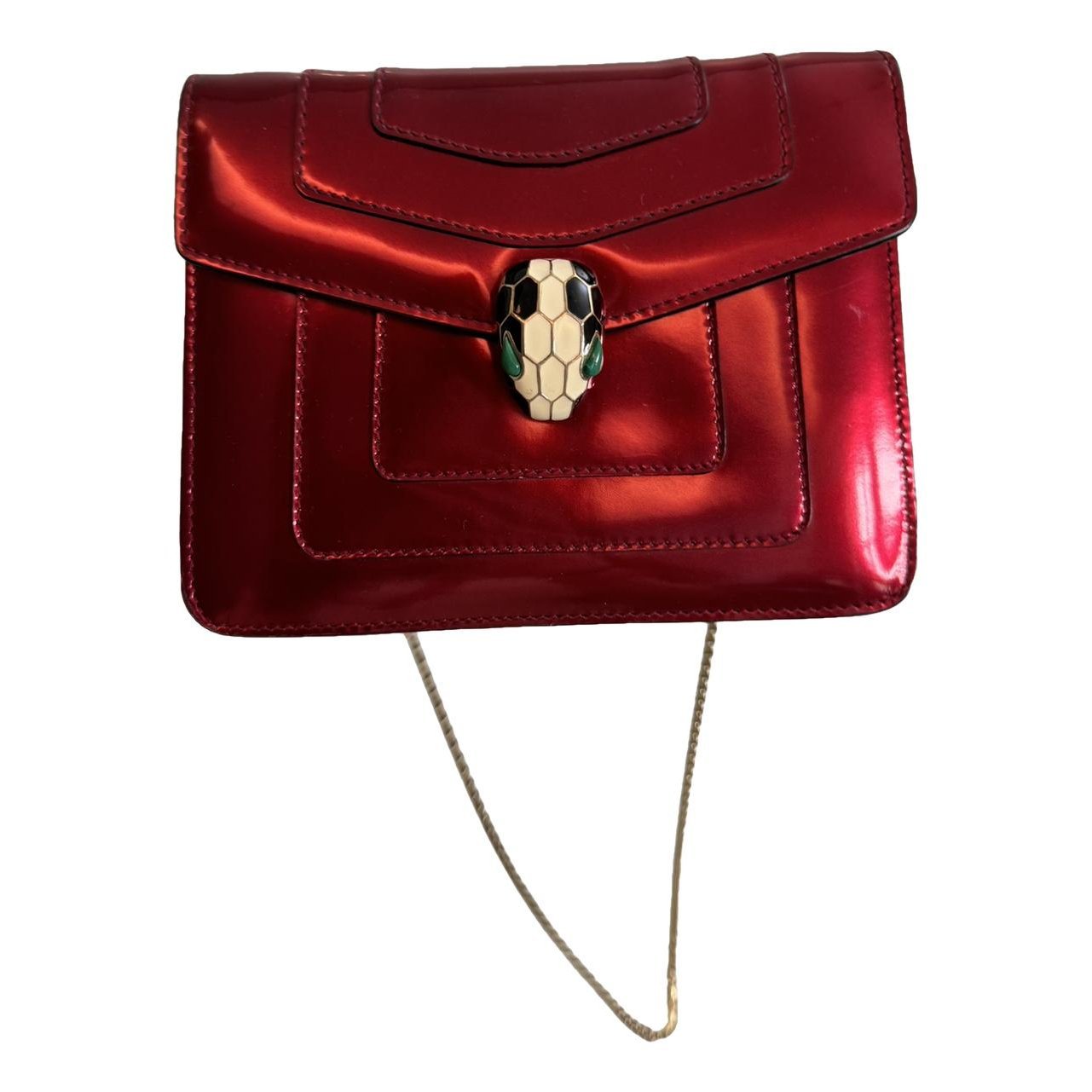 Serpenti leather handbag