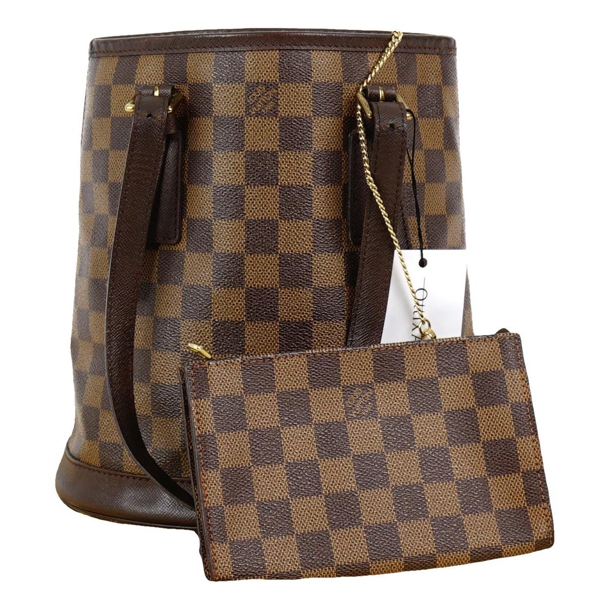 Bucket leather handbag