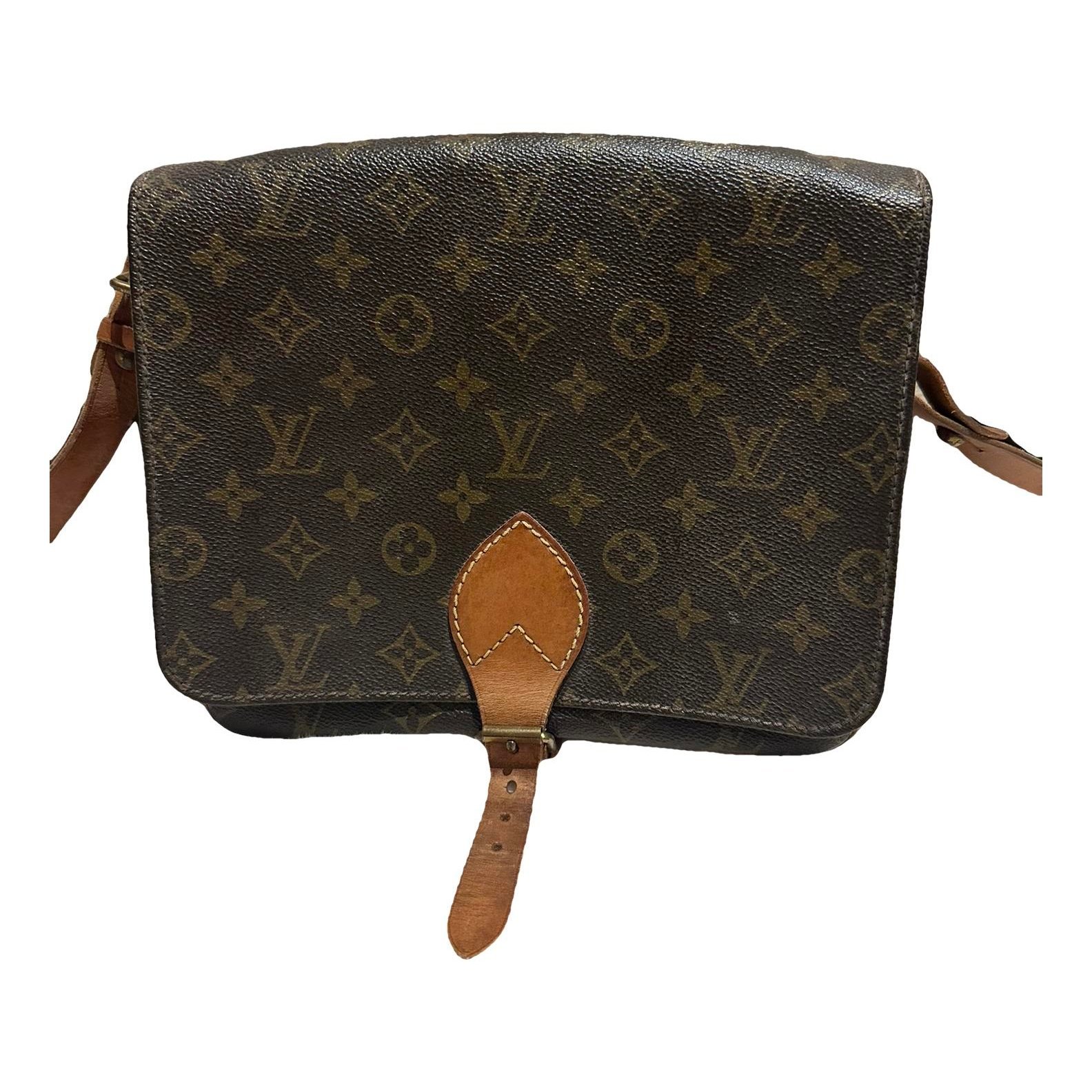 Cartouchière leather crossbody bag