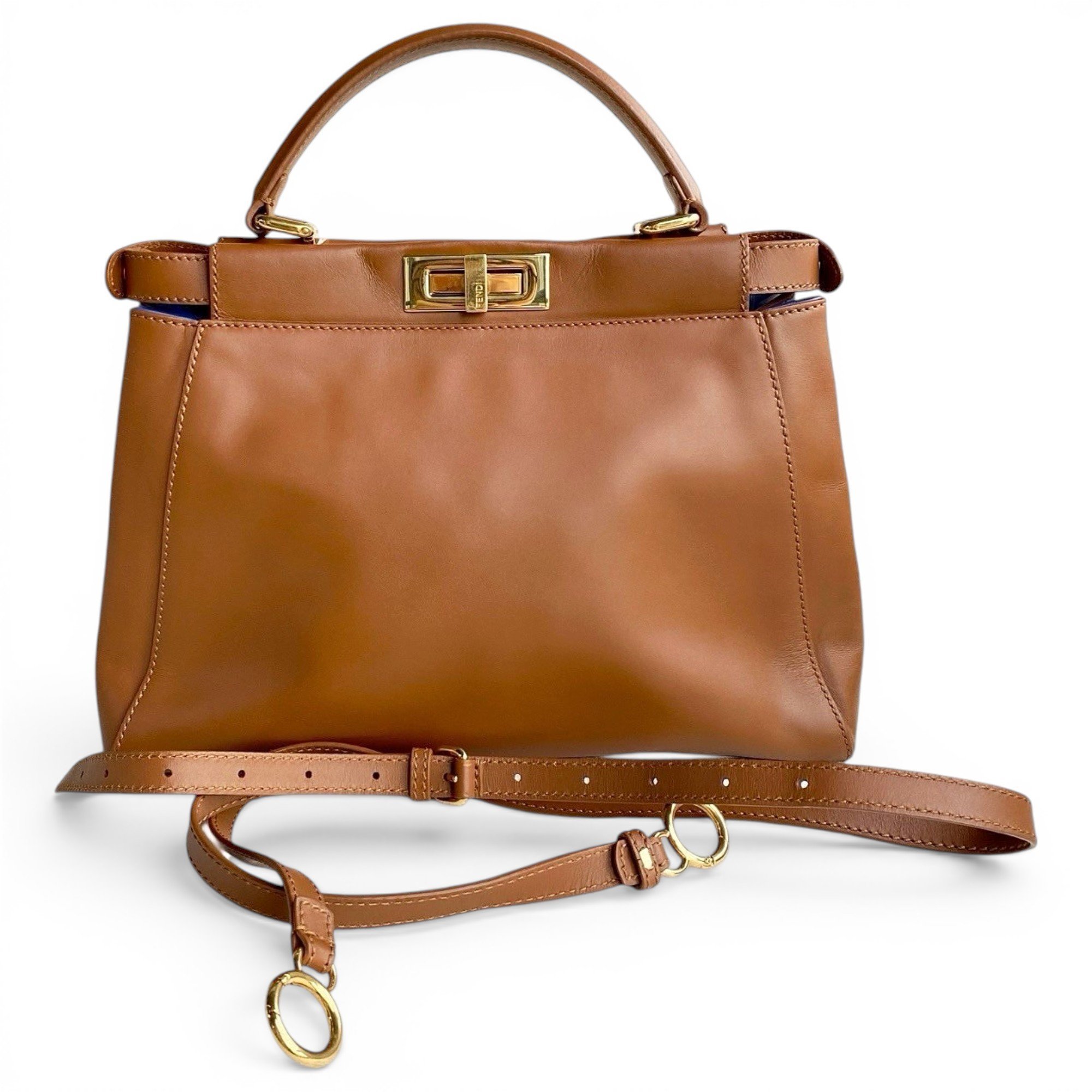 Peekaboo leather handbag