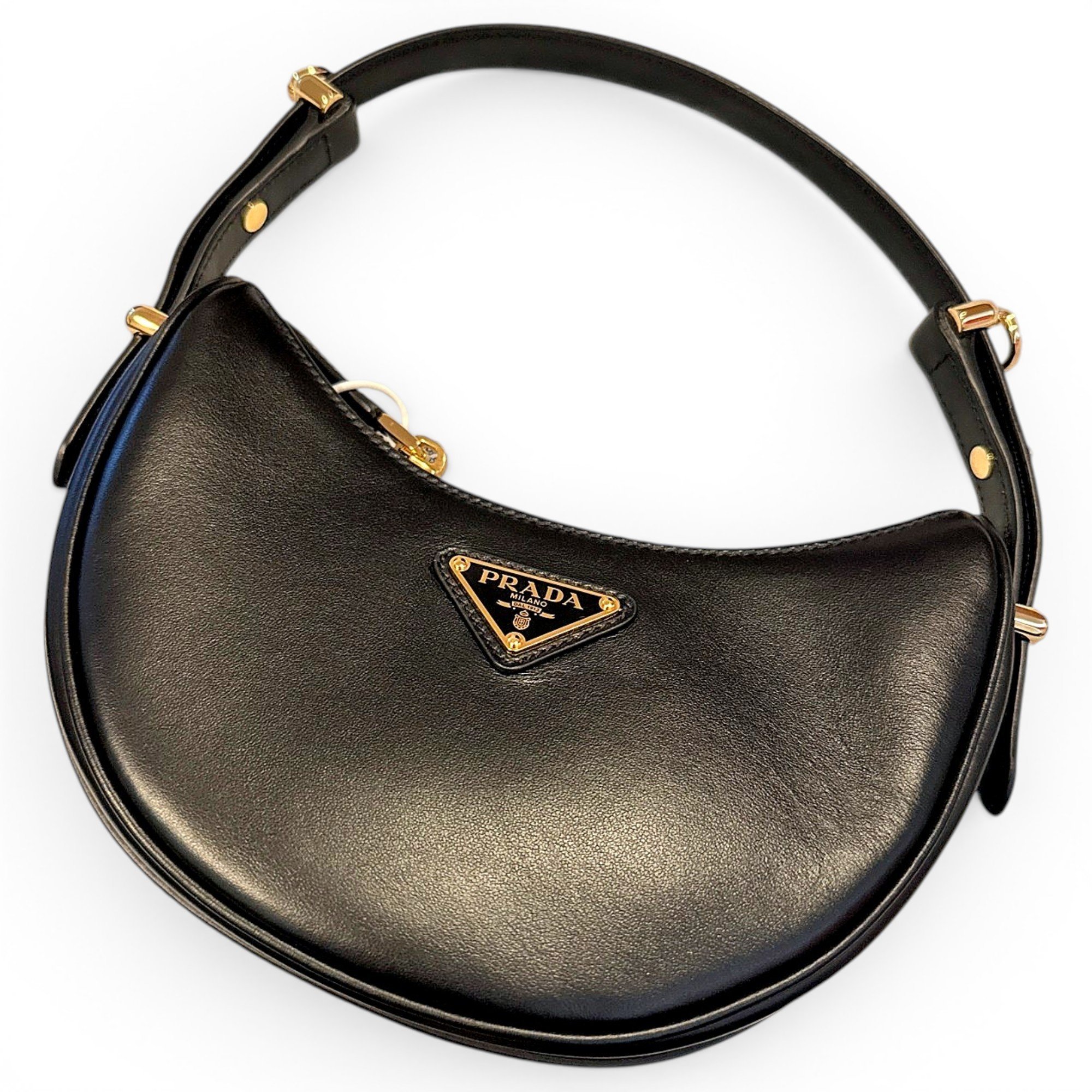 Arqué leather handbag