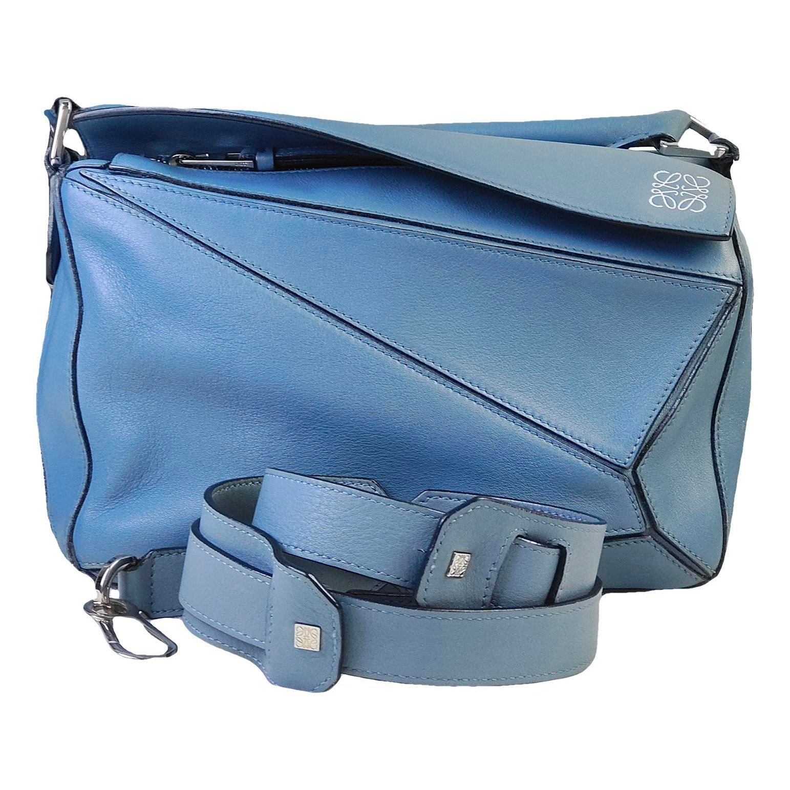 Puzzle leather handbag