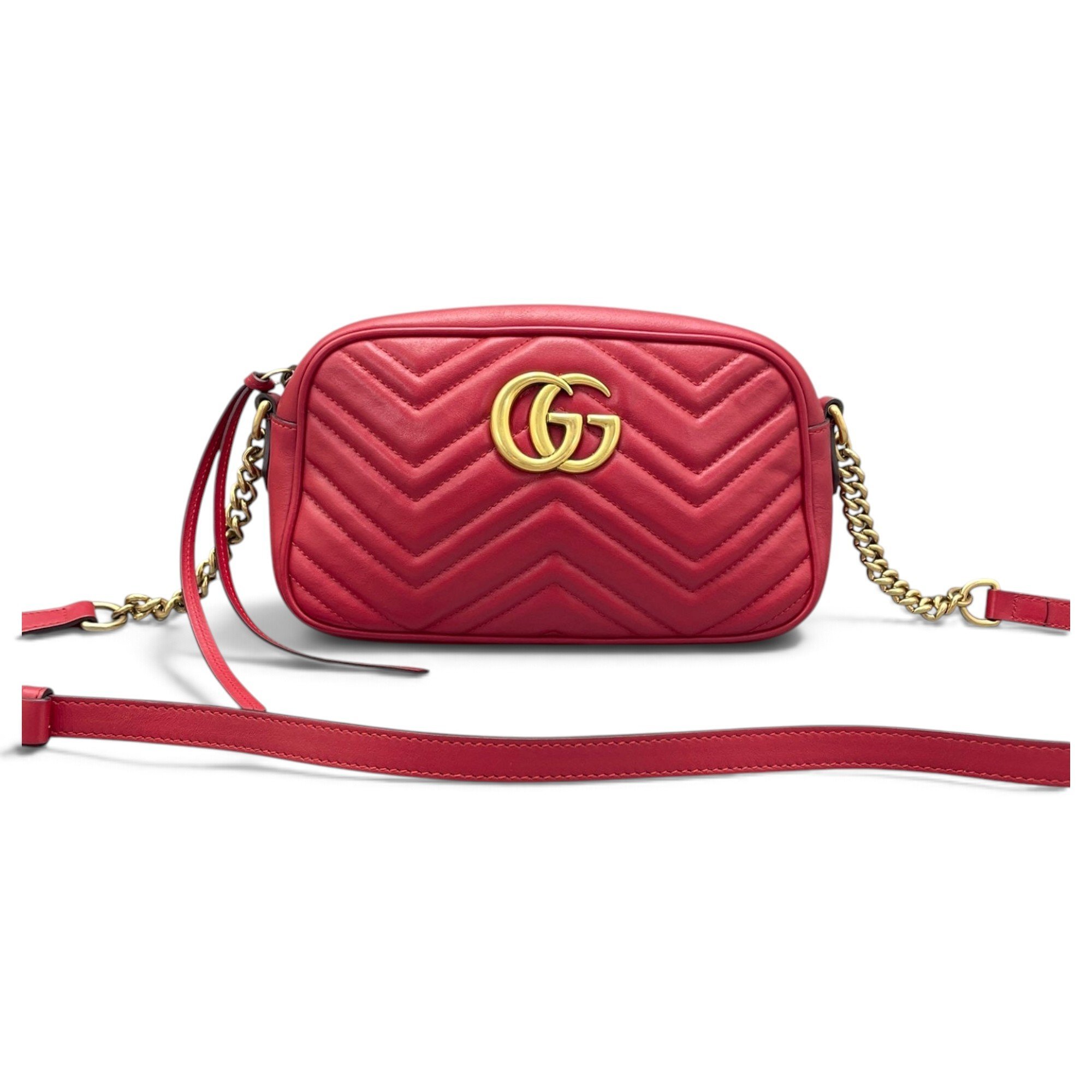 GG Marmont Triple zip leather handbag