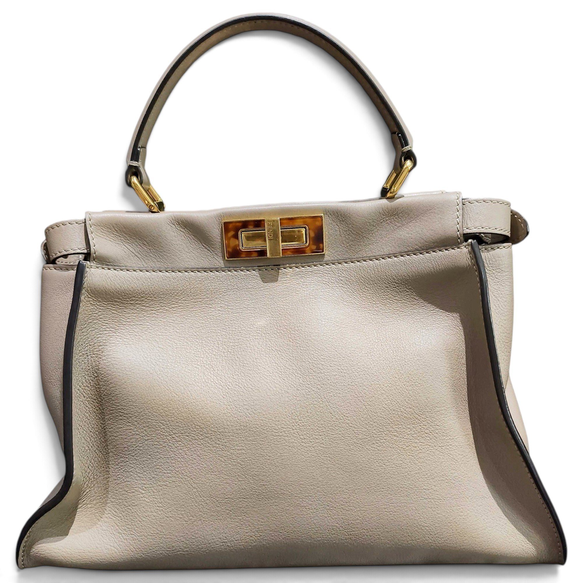 Peekaboo leather handbag