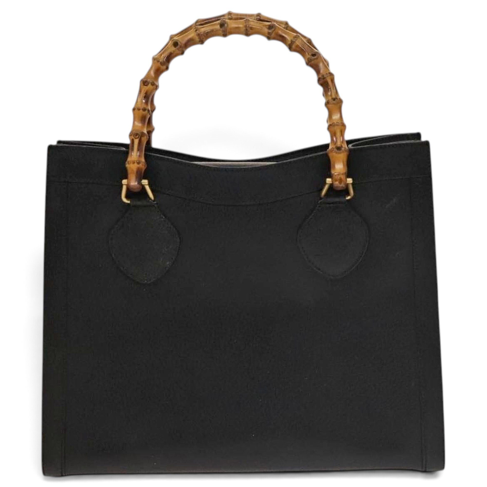 Bamboo leather handbag