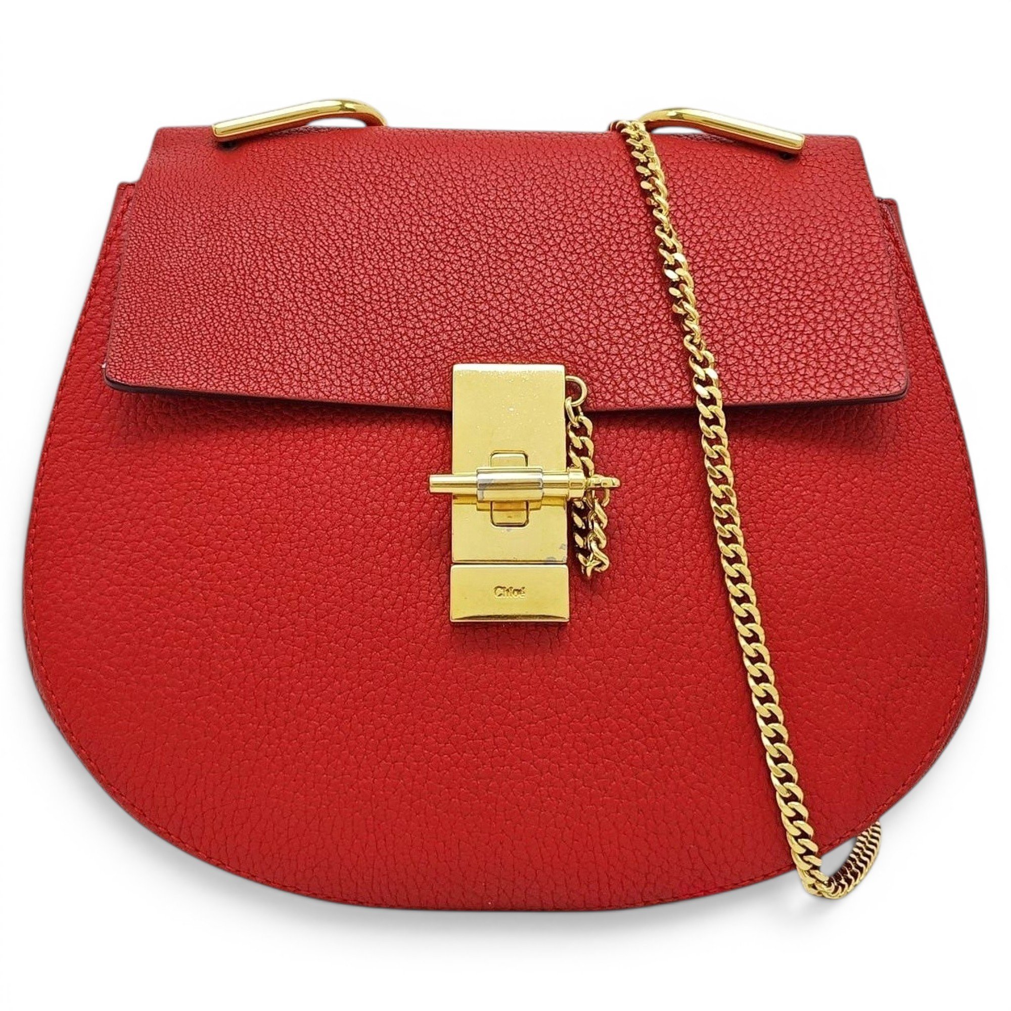 Drew leather handbag