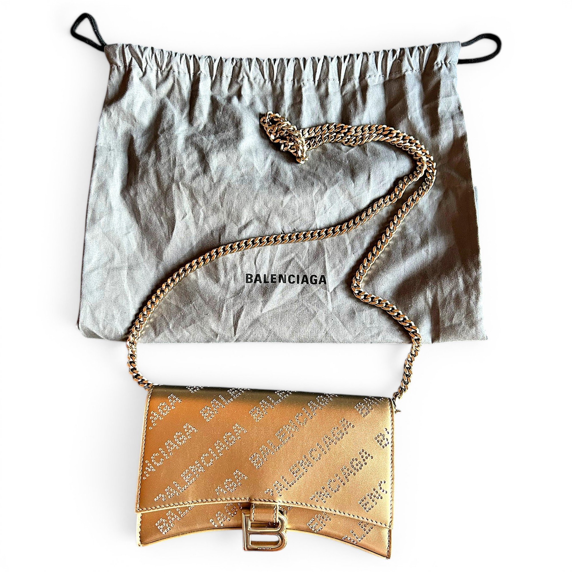 Leather clutch bag