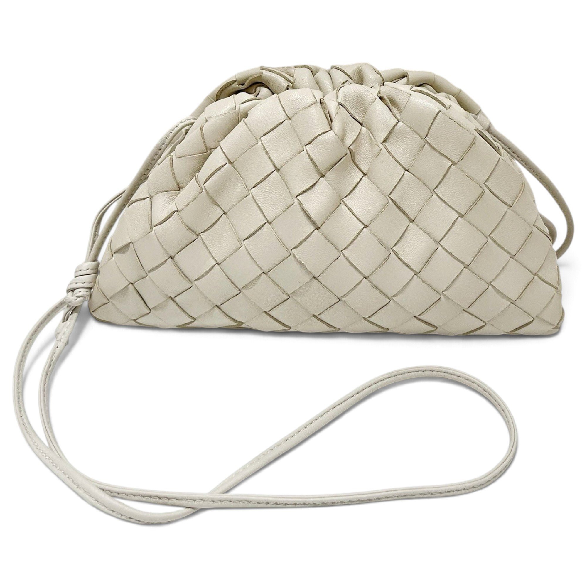 Pouch leather crossbody bag