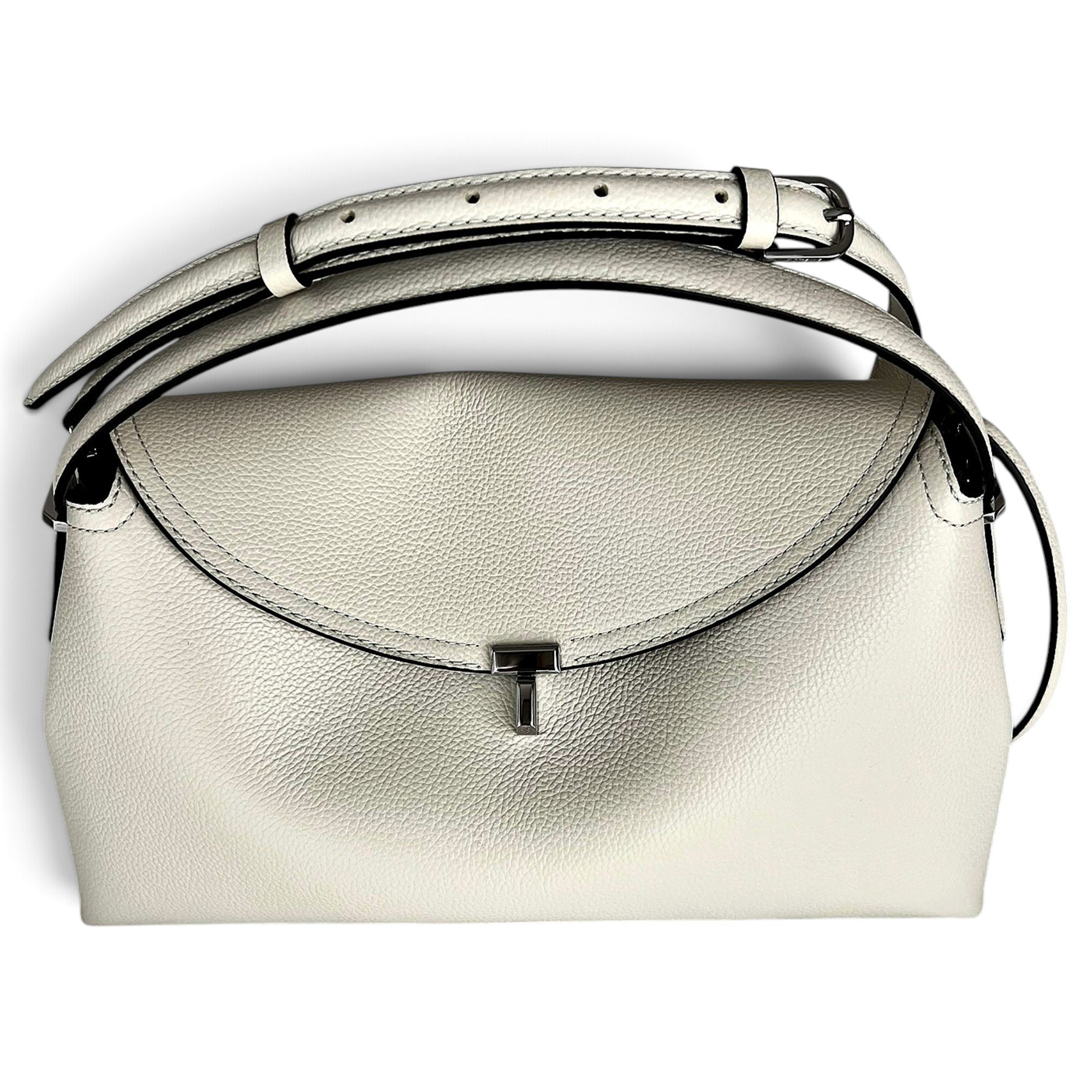Toteme T-Lock leather handbag
