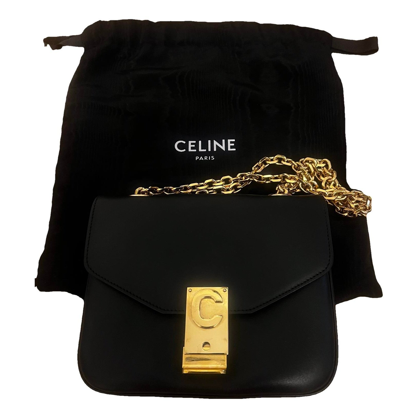 C bag leather handbag