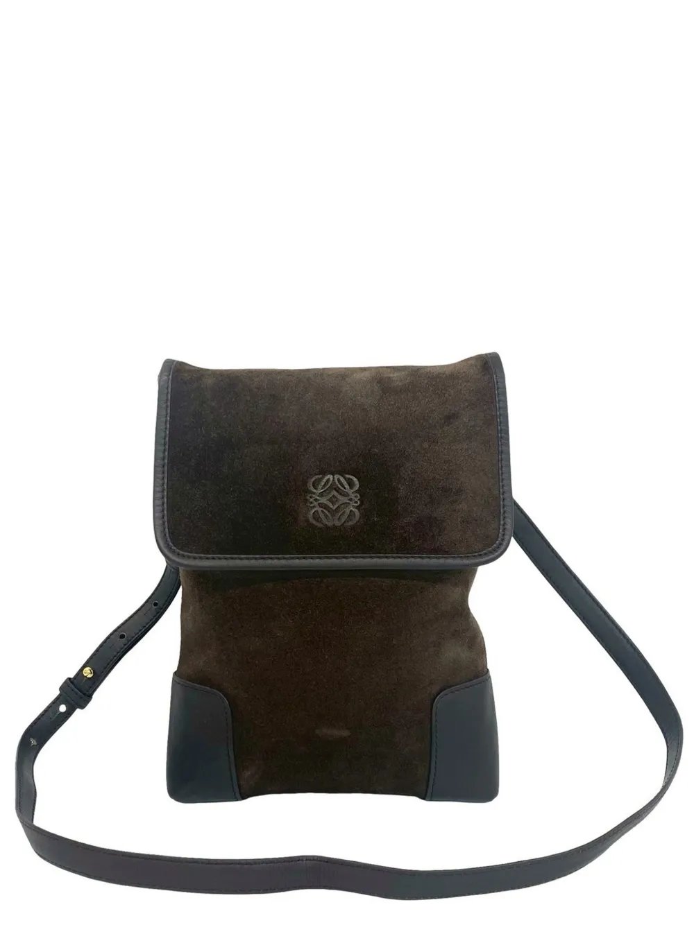 2010-2026 Suede Anagram crossbody bag