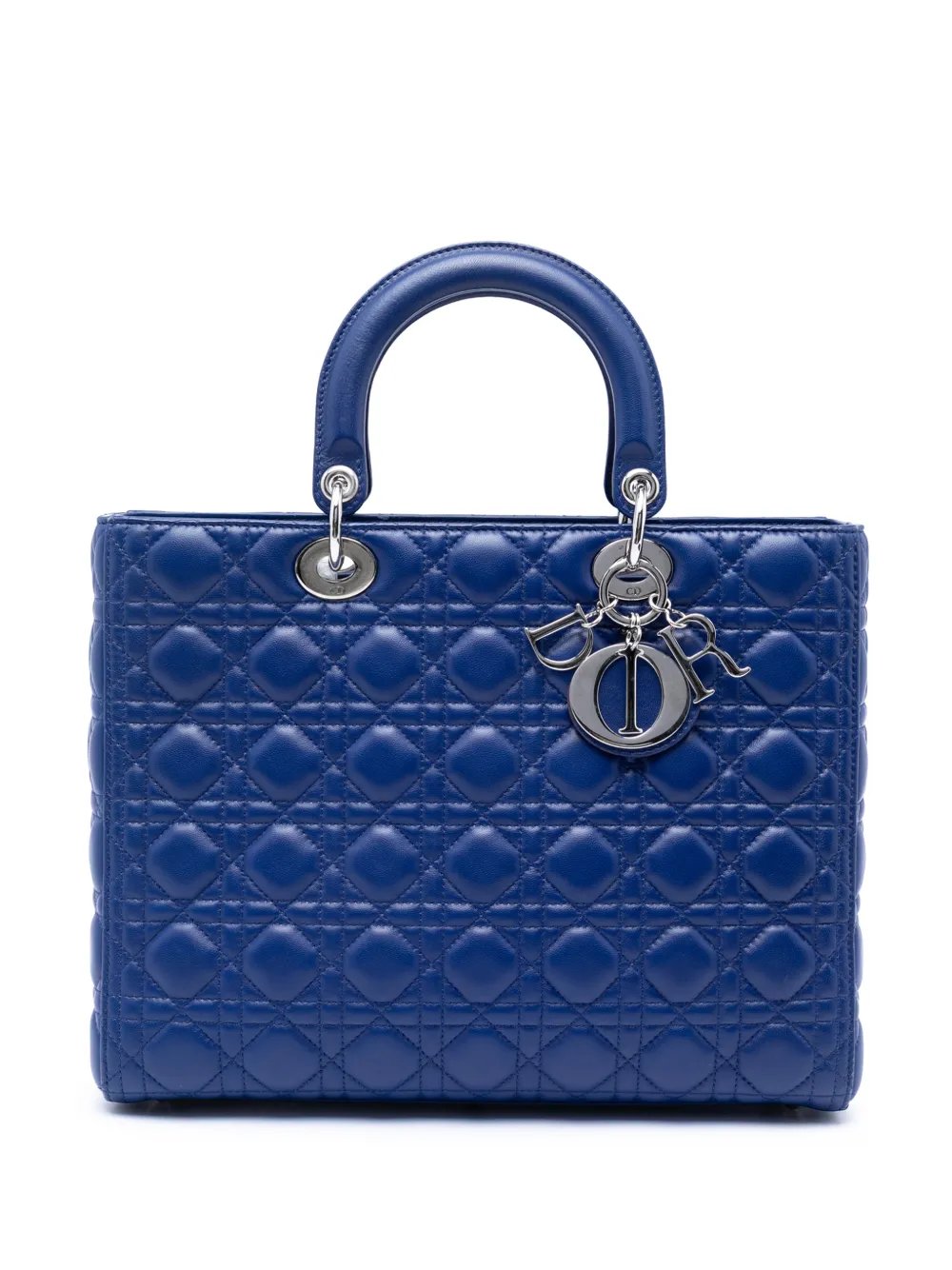 2013 Large Lambskin Cannage Lady Dior satchel